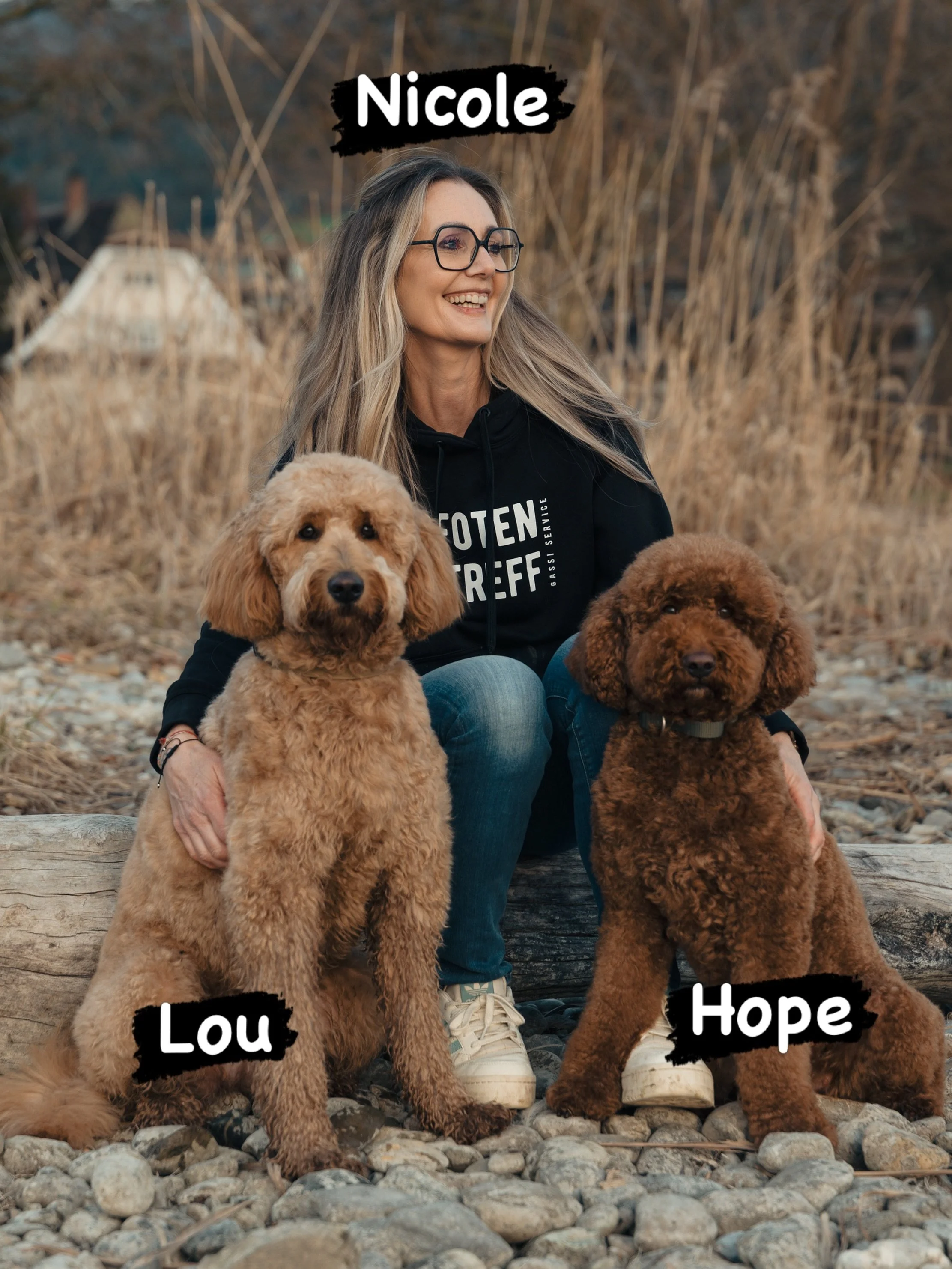 😊Ich bin Nicole, leidenschaftliche Hundefriseurin, Hundeliebhaberin und Dog Mum von Hope und Lou meine beiden Doodle M&auml;dels🐾🐾 Hope ist eine ruhige, vern&uuml;nftige H&uuml;ndin. Lou ist ein Wirbelwind und hat Flausen im Kopf 🤭🐾 Beide unters