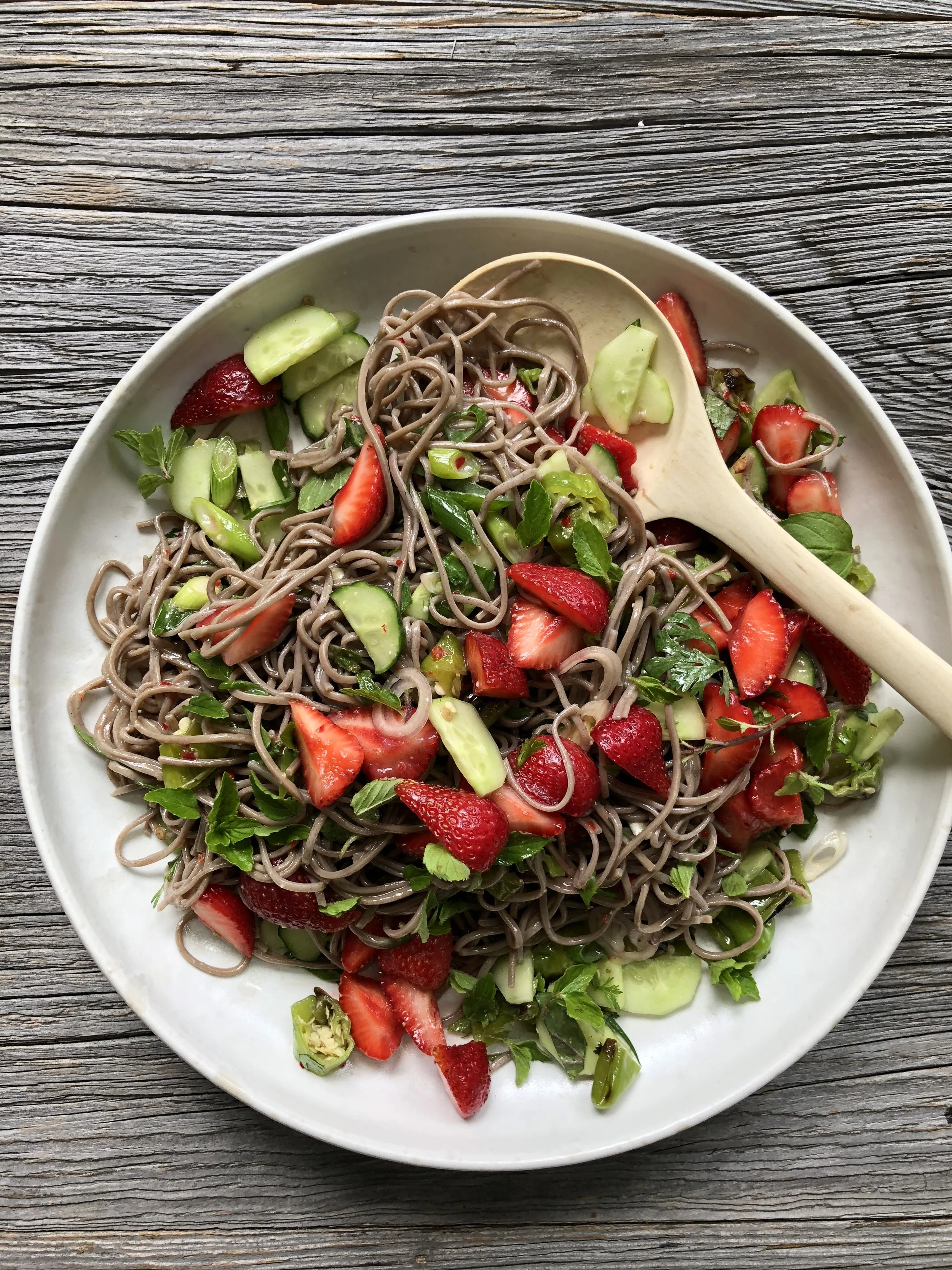 Strawberry Soba Noodle Salad