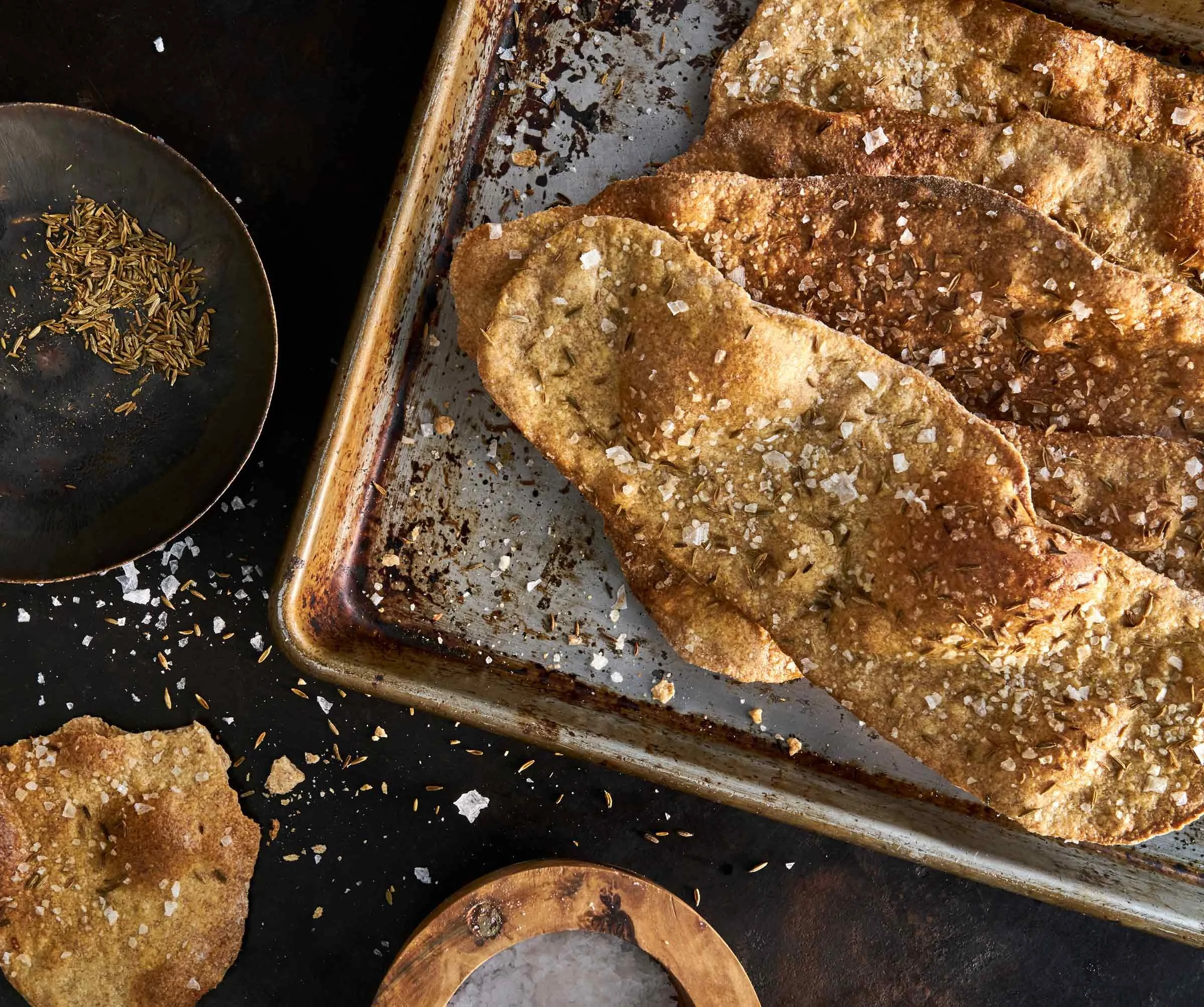 Whole Grain Cumin Crackerbread