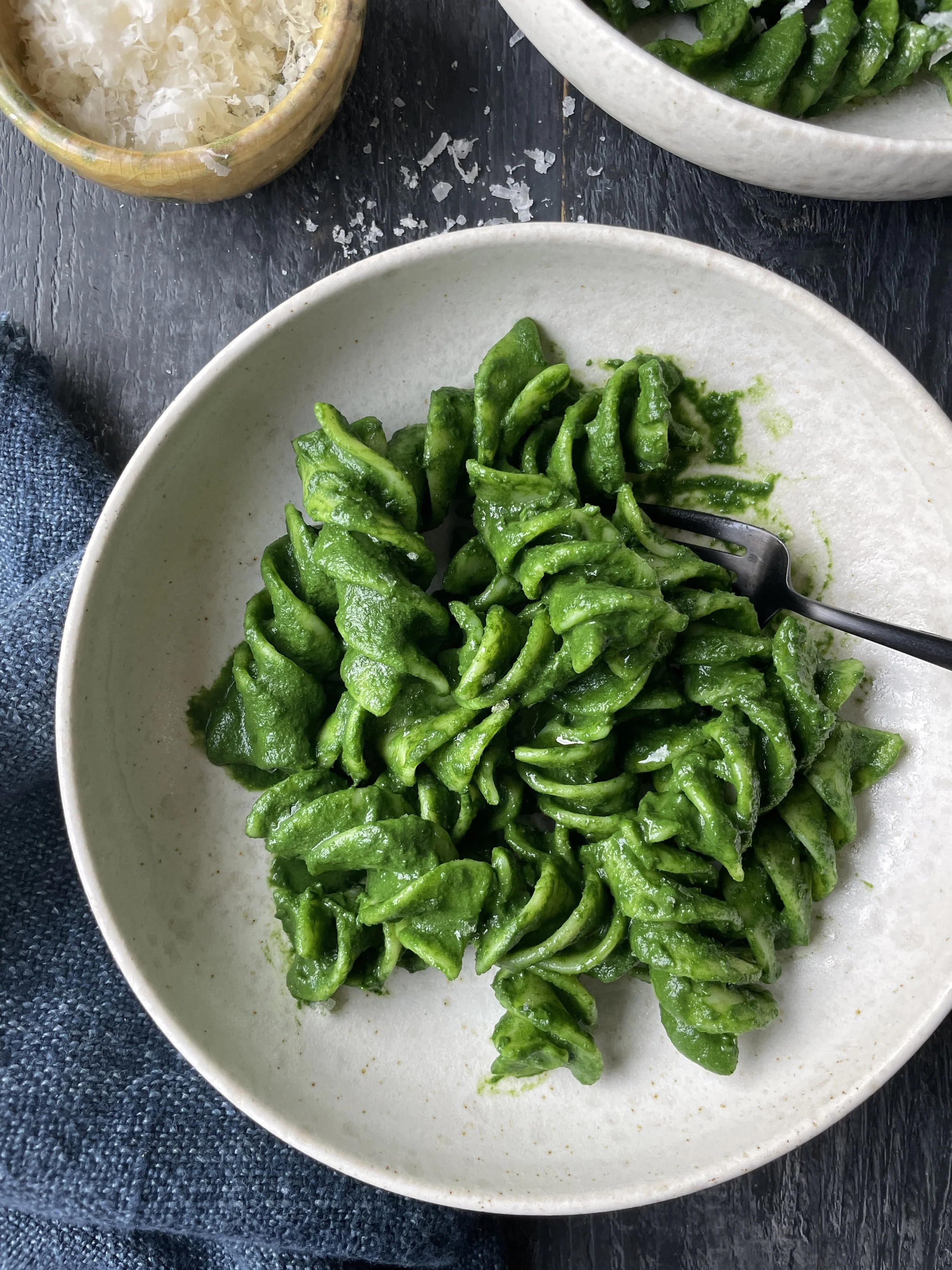 Emerald Pasta with Nettle Sauce