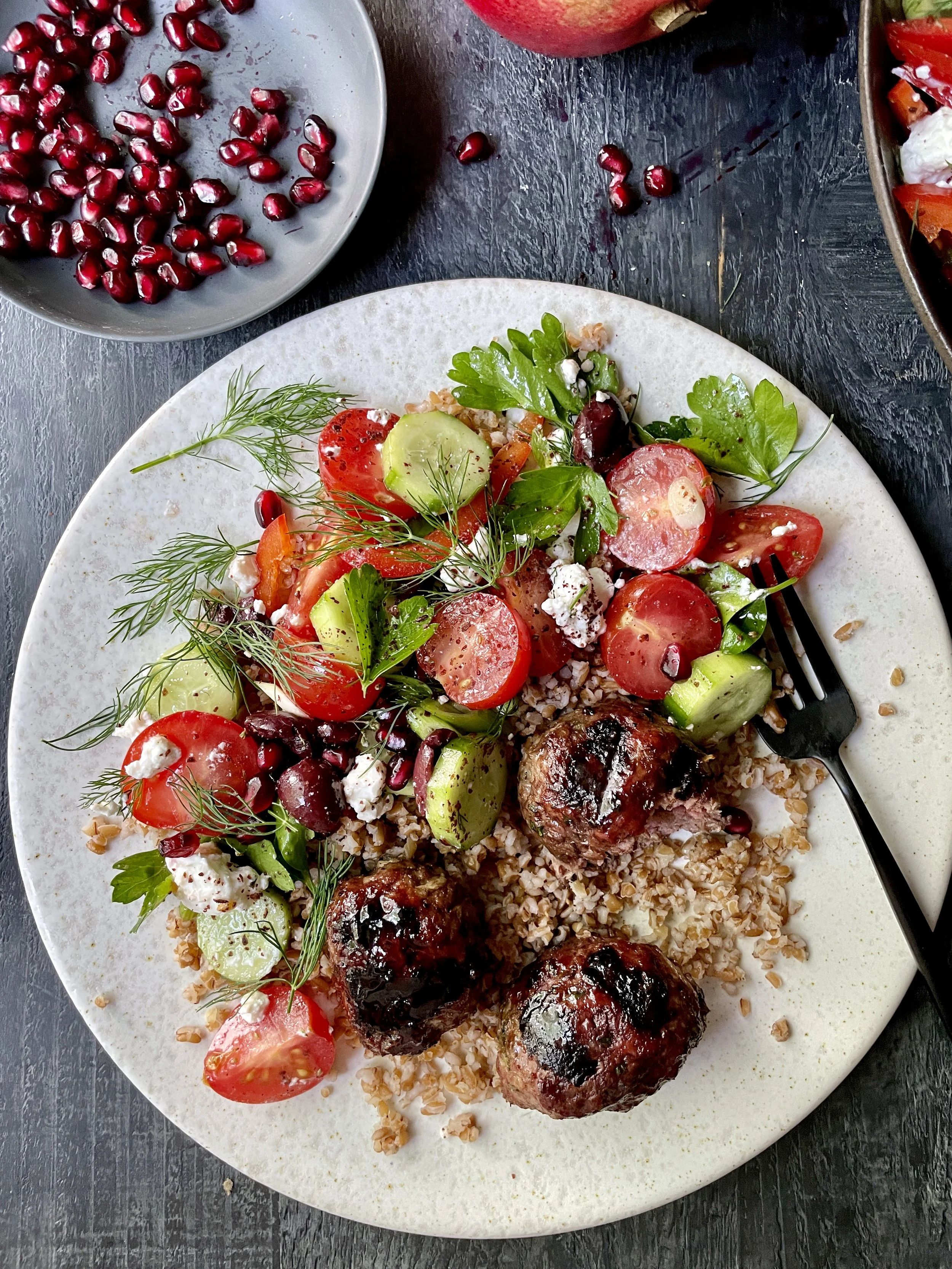 Pomegranate-Glazed Kofta Kebabs