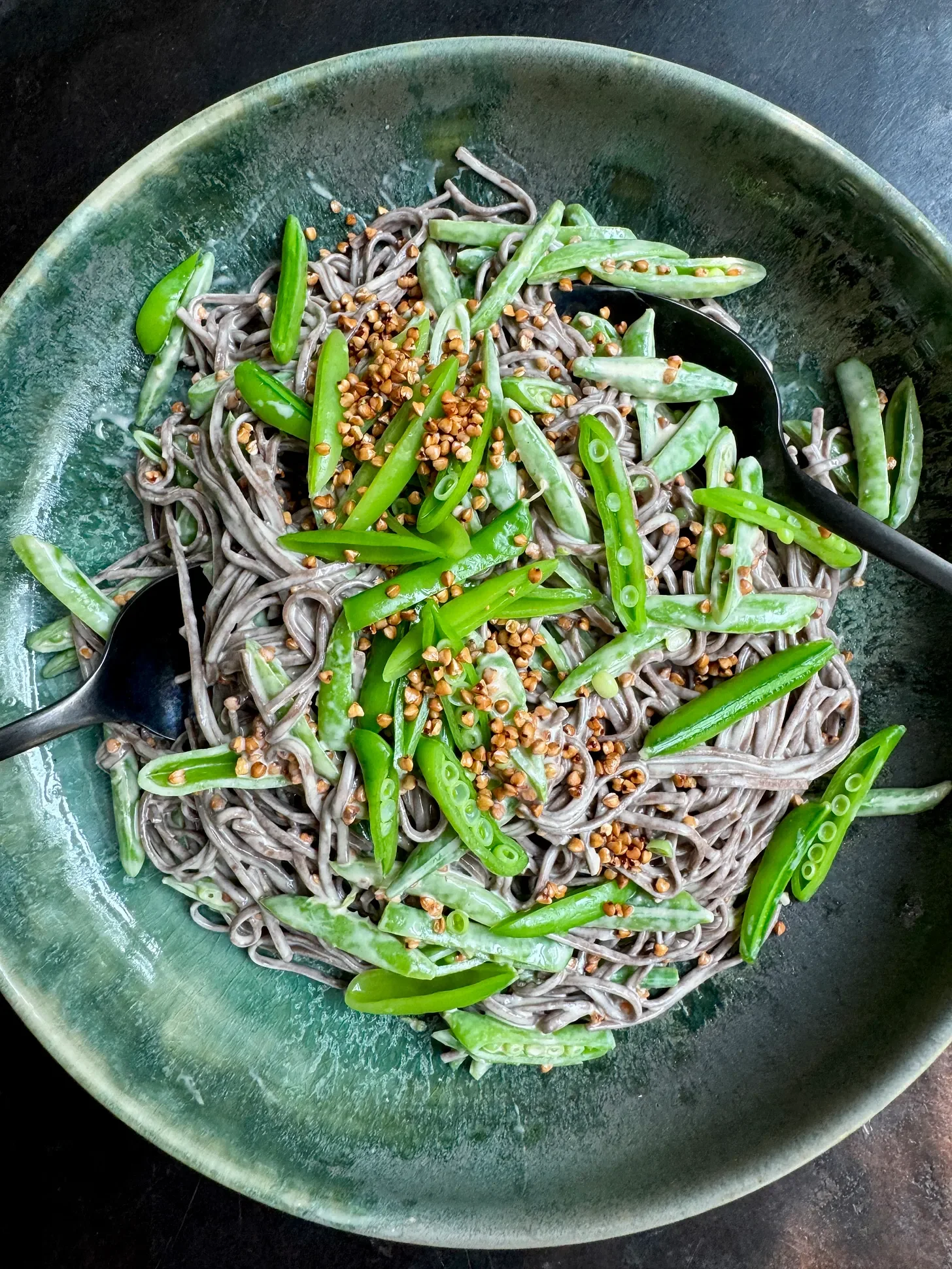 Sesame Soba Salad with Toasted Buckwheat