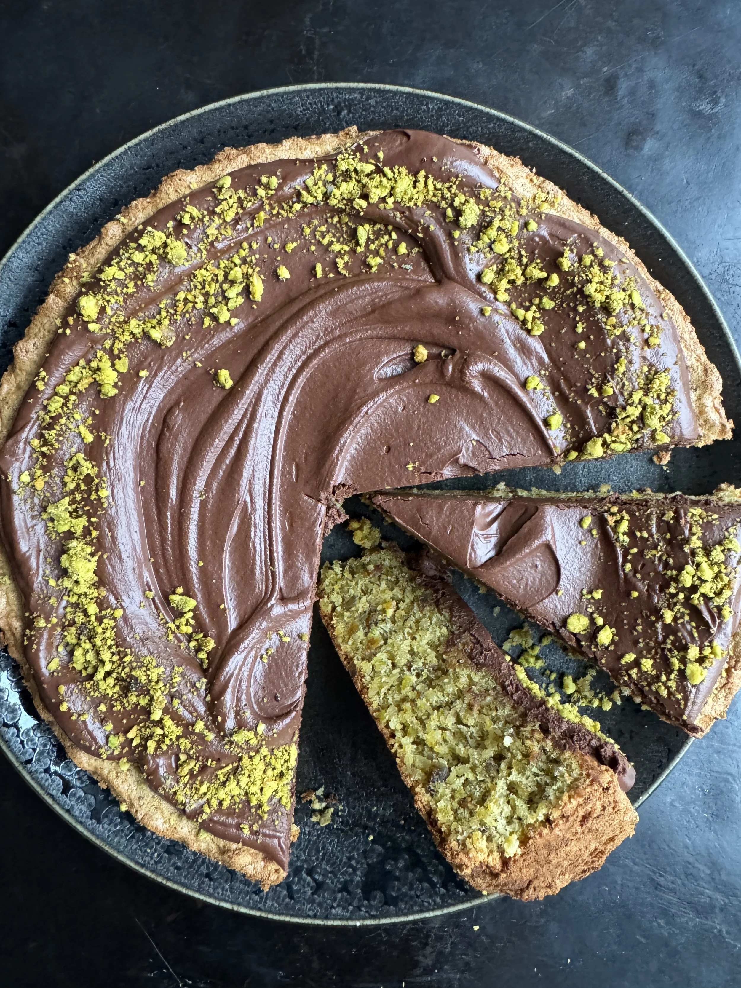 Pistachio-Olive Oil Passover Cake