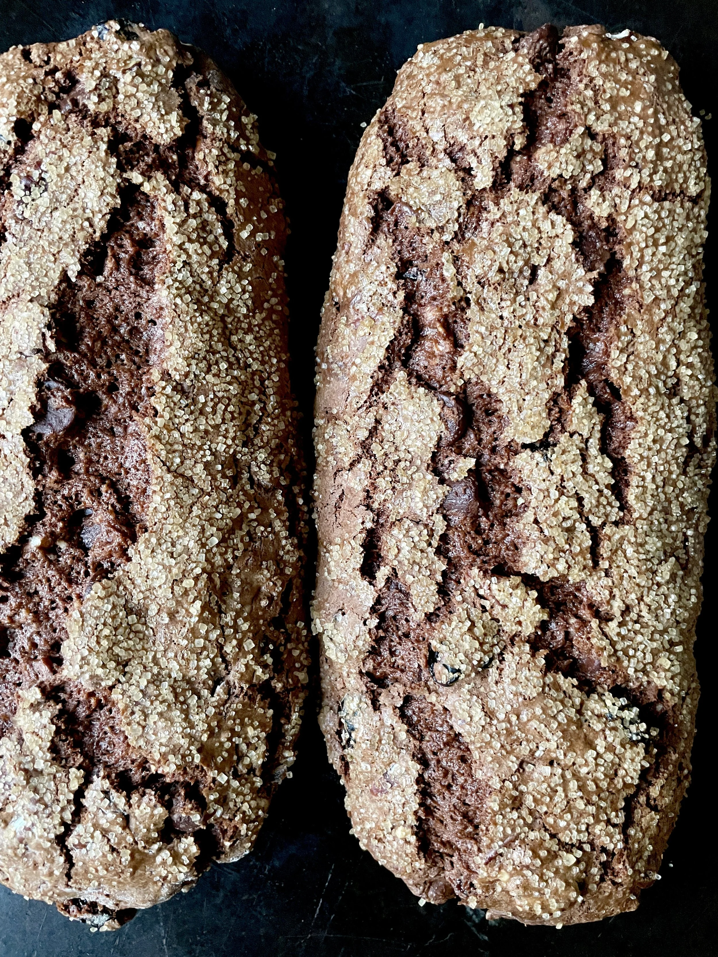 Chocolate-Cherry Pecan Biscotti