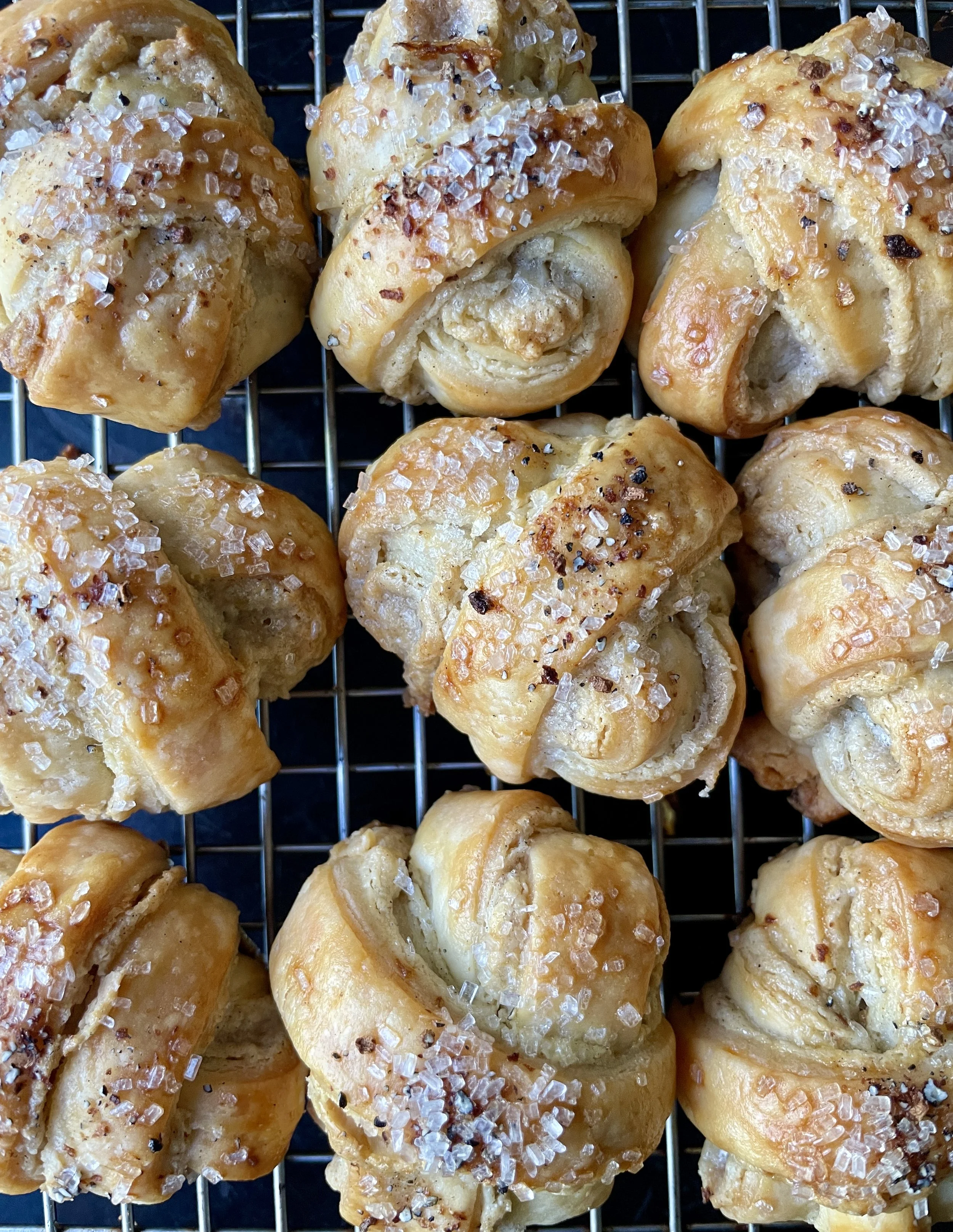 Cashew Cardamom Rugelach Buns