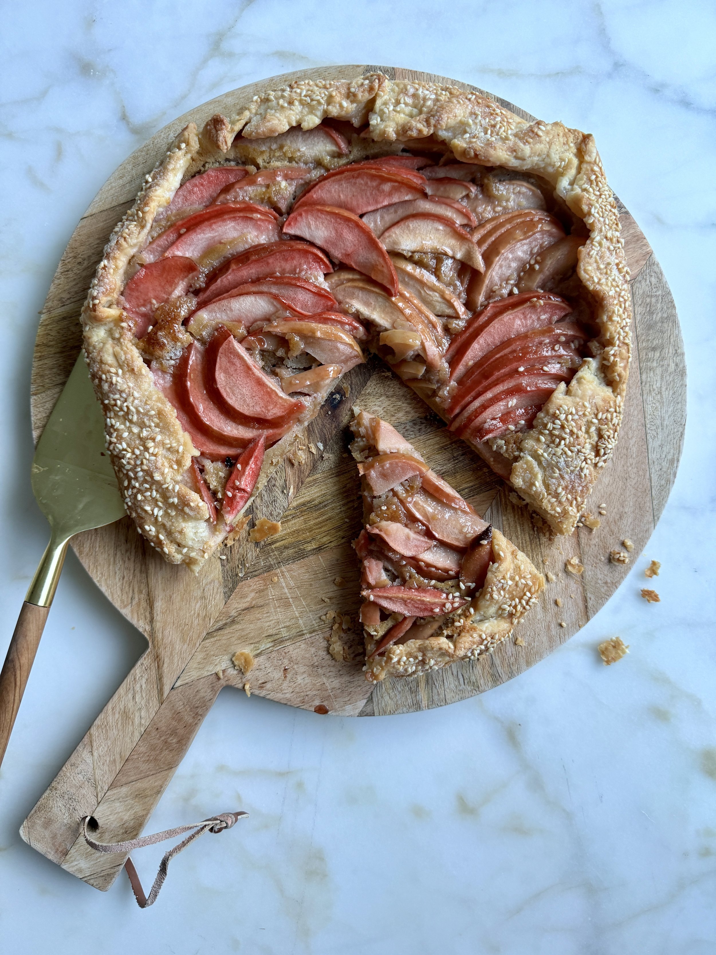 Apple Galette with Halvah Frangipane
