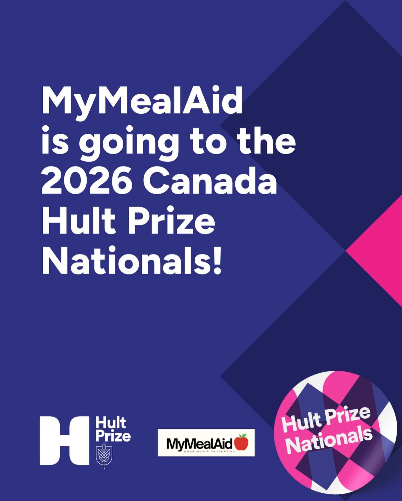 We&rsquo;re so excited to share that MyMealAid has been selected to compete at the Hult Prize Nationals 🌎✨

The Hult Prize is a global startup program where students build ventures that create real social and environmental impact while competing for
