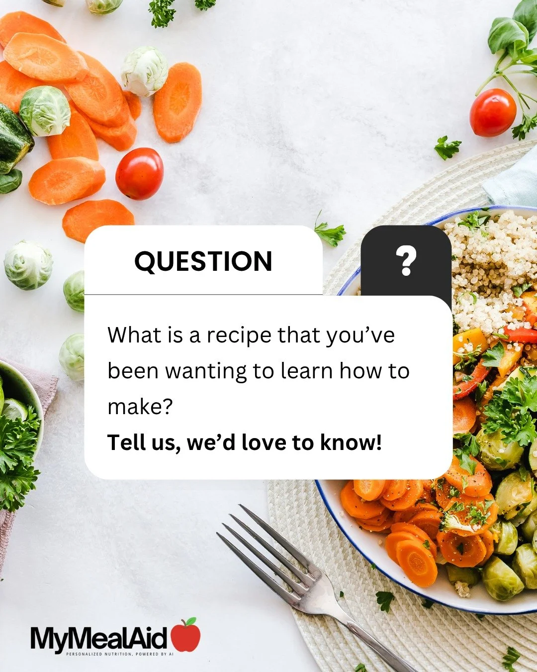 What recipe have you always wanted to learn how to make? 👀🍽️

Whether it&rsquo;s a cultural comfort food, a healthy version of your favourite meal, or something you&rsquo;ve been too intimidated to try, we want to hear it!

Drop your recipe idea in