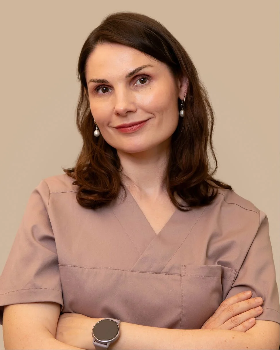 Porträt von Julia Lytvynenko, Medizinische Fachangestellte.