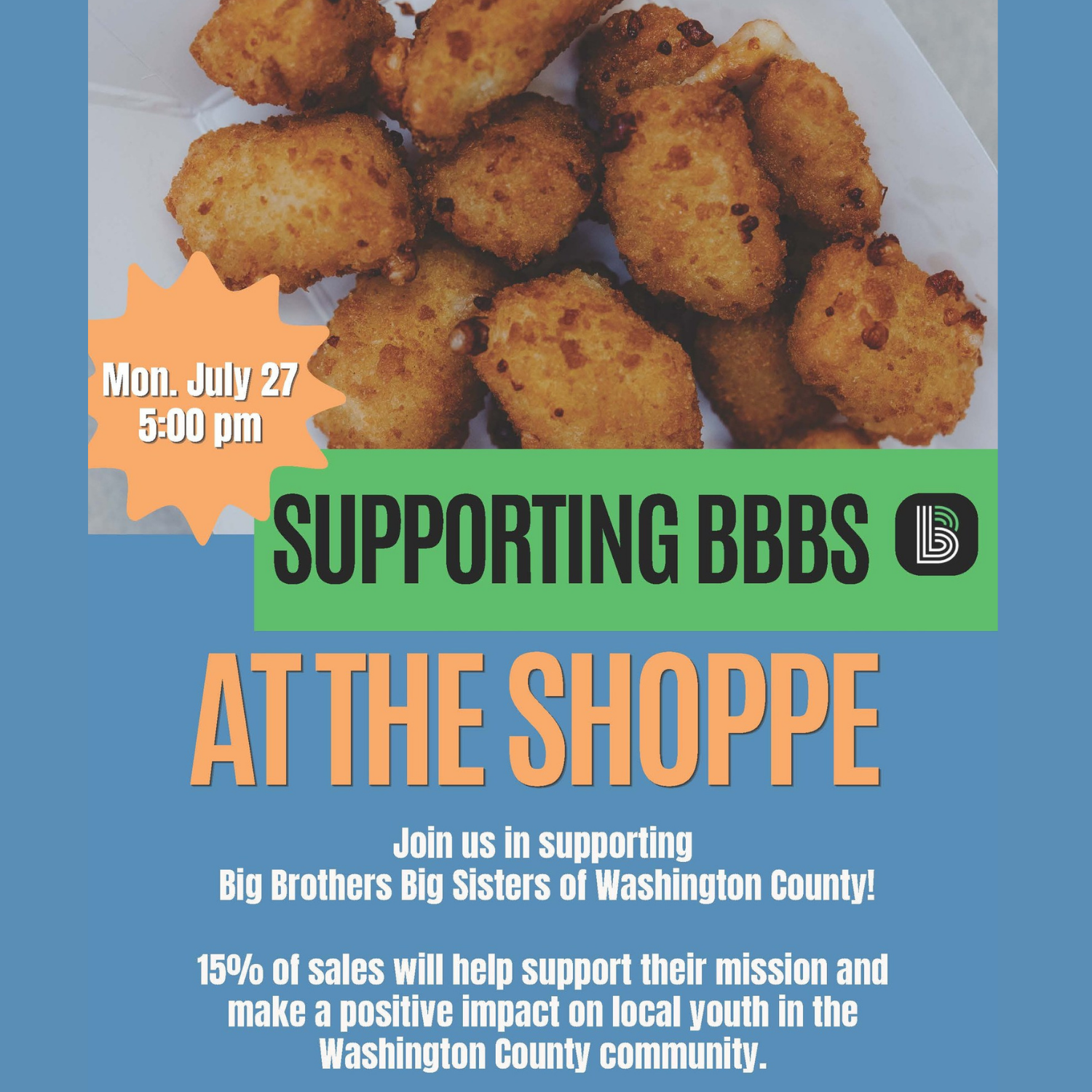 Support BBBS at The Shoppe