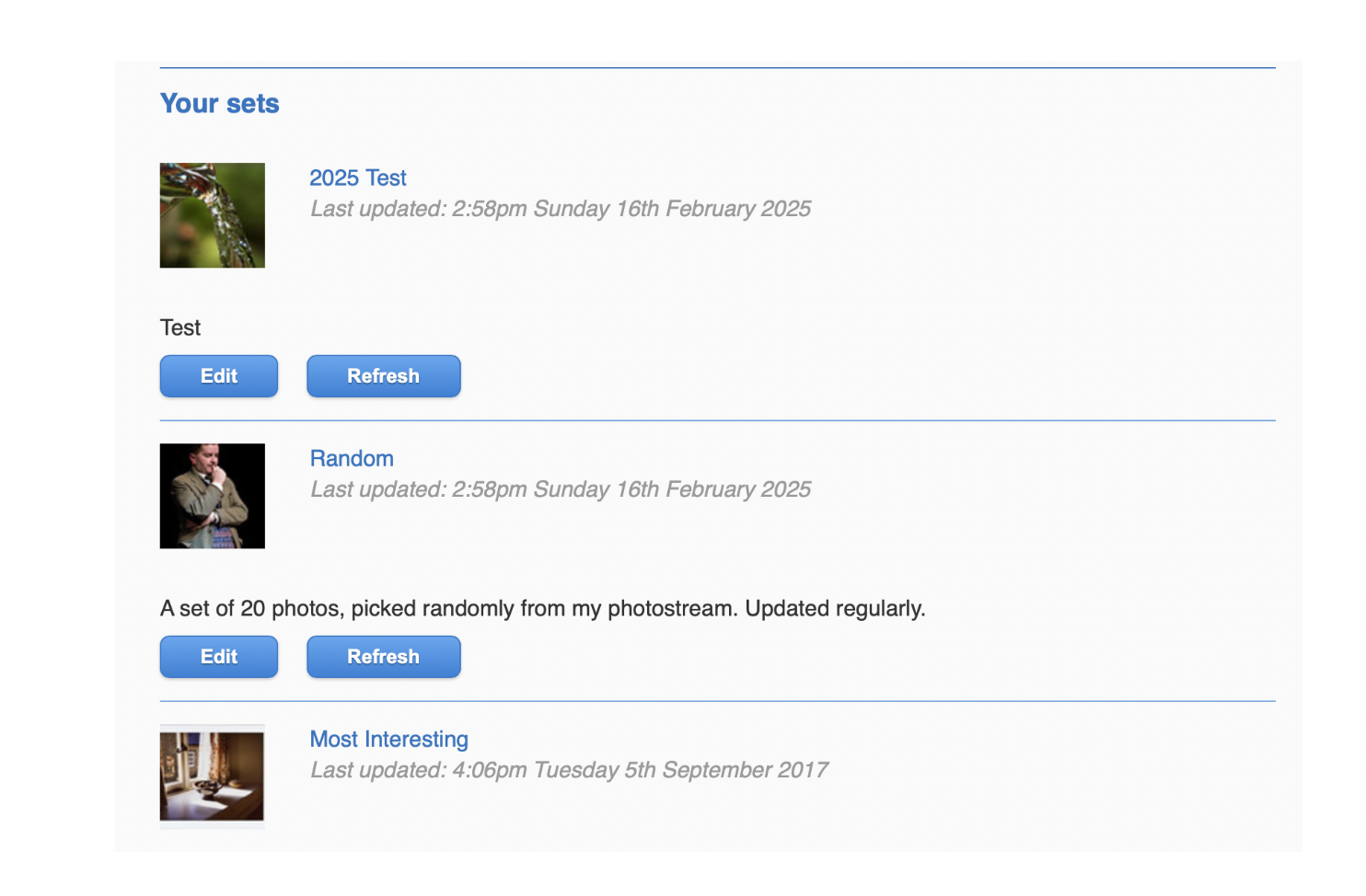 The Dopiaza Set Manager is Cool