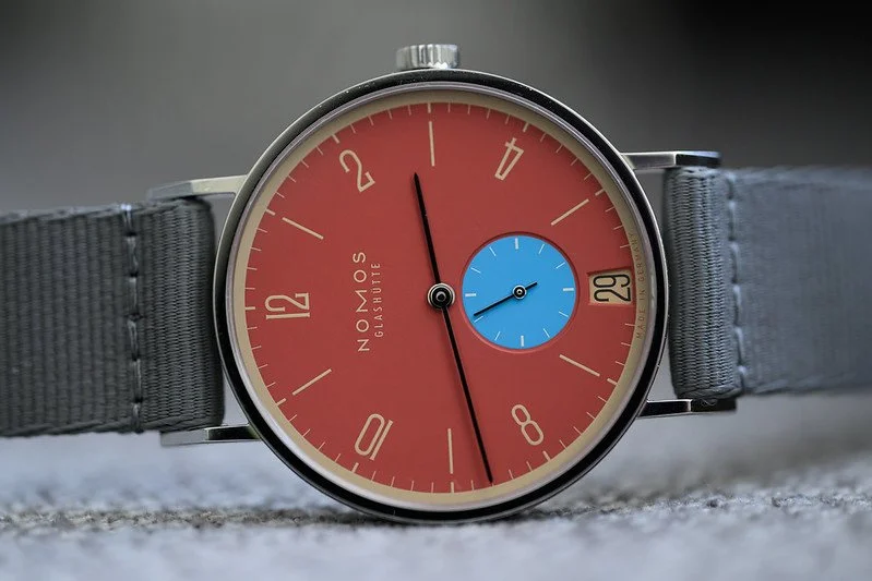 Owner’s Review:&nbsp; The Nomos Tangente 38 Date Ziegelblau - 175 Years Watchmaking Glashütte