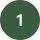 A single green circular icon with the number 1 inside.