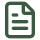 A document icon with a folded corner, representing a file or report.