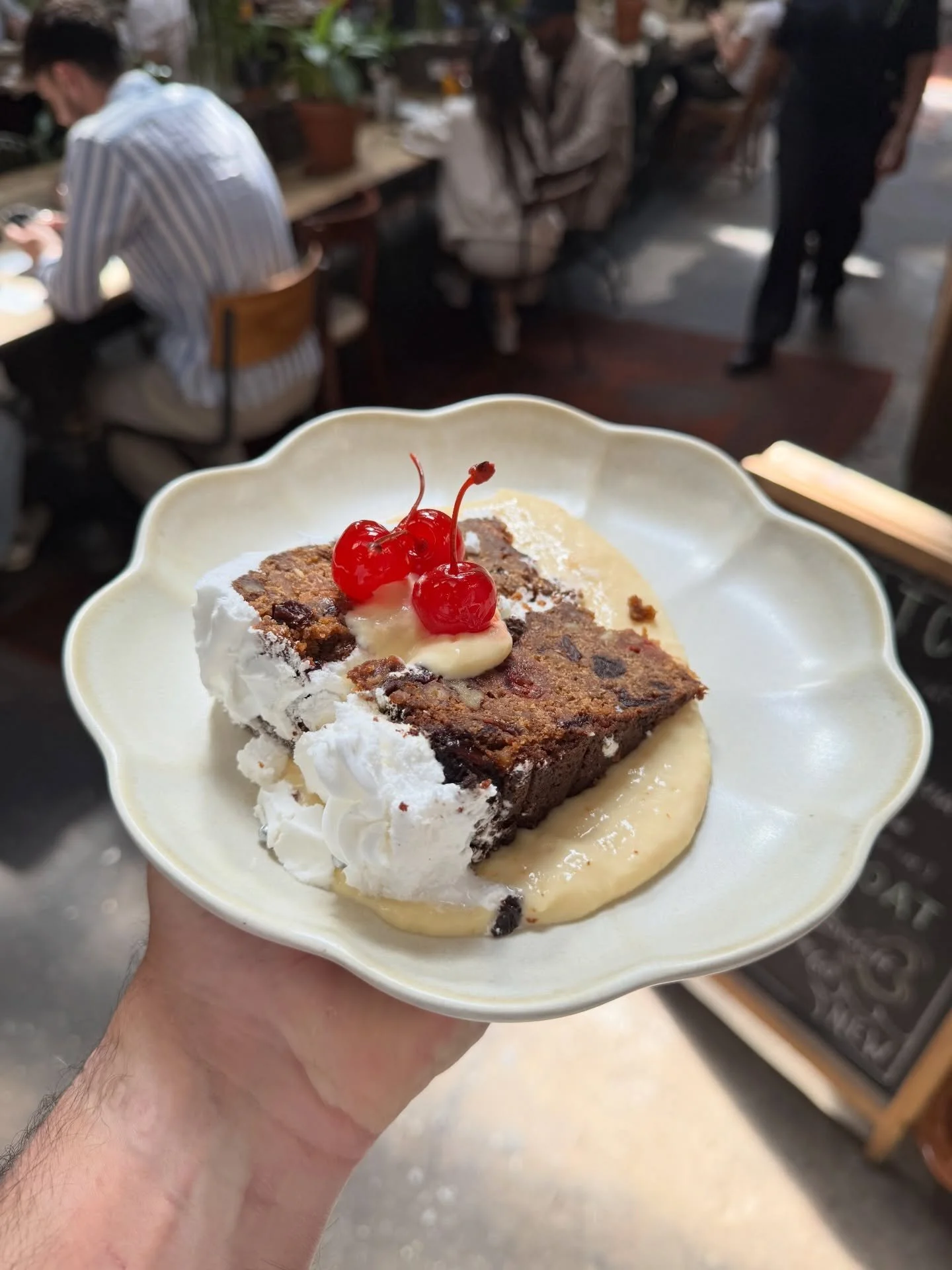 🎄We made a Christmas cake! Only one! Served today at Kloof Street OL(heads up it's boozy 😵&zwj;💫).

We also have all of our usual homemade cakes if you're not a Christmas cake lover 🌿