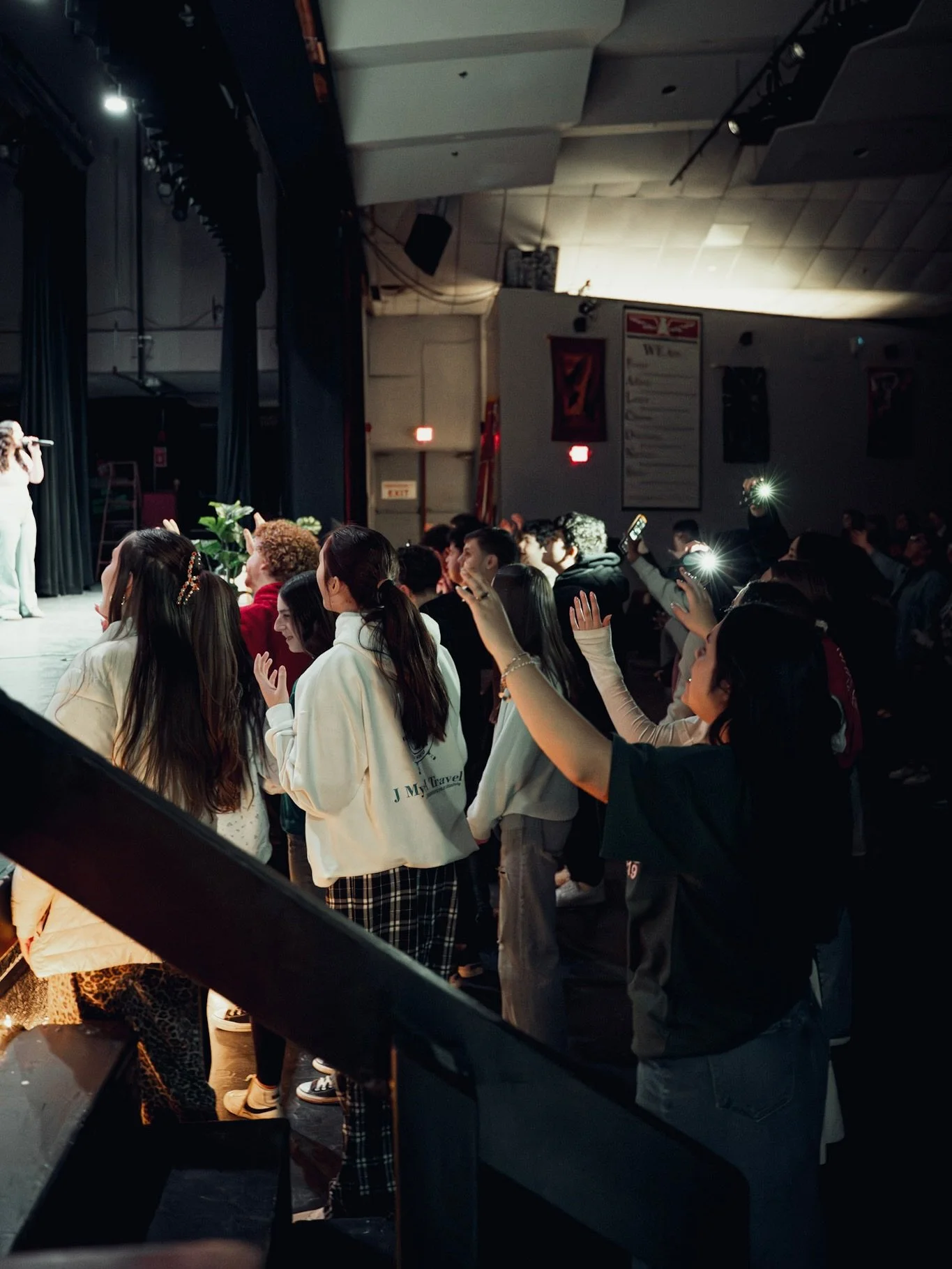 Our youth group @_revivalyouth_ had the privilege to worship &amp; minister at Cranston West High School Night of Worship last night. So many young people that are hungry for God ❤️&zwj;🔥 we are expecting God to do a mighty work in the young people 