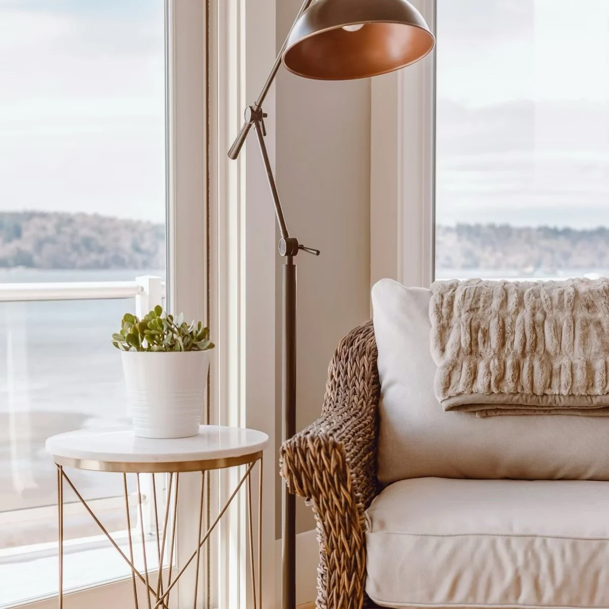 The beauty is in the balance. ✨

Woven warmth, soft linen, smooth stone, and warm metal&mdash;layered together to create a space that feels as good as it looks. It&rsquo;s not just about what you see, but what you feel: grounded, calm, and quietly el