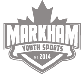 Logo for Markham Youth Sports featuring a stylized maple leaf on a crest, with the text 'Established 2014'.