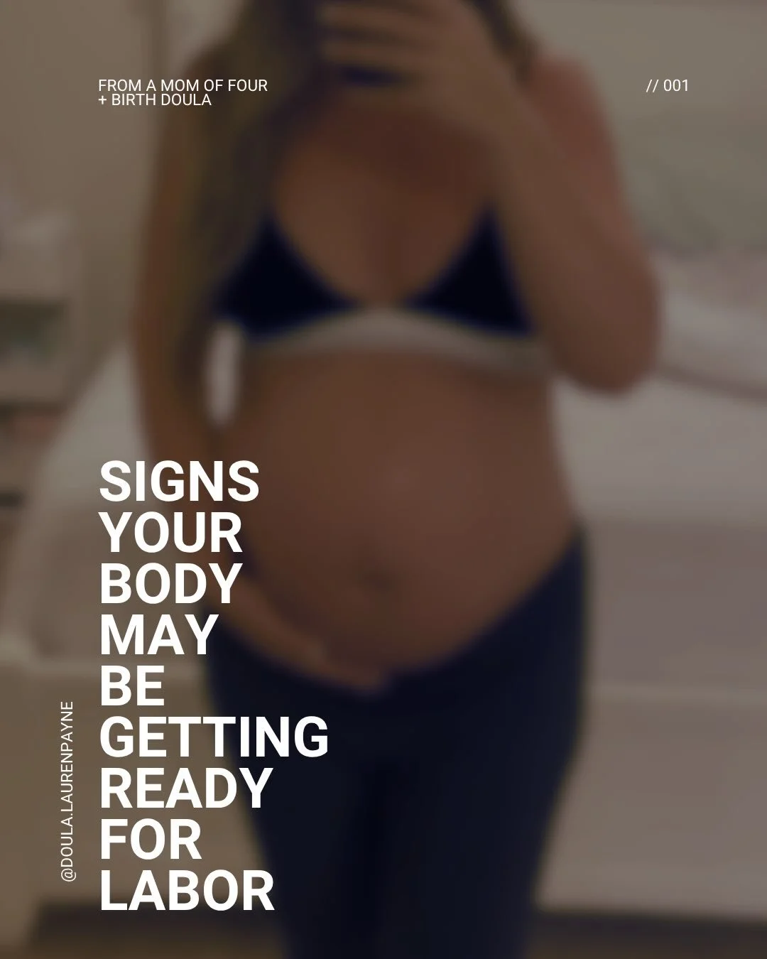 ✨ Keep in mind that some of these signs can happen days or even weeks before active labor begins. The biggest clue that labor is truly underway is contractions that become progressively stronger, longer, and closer together and don&rsquo;t go away wi