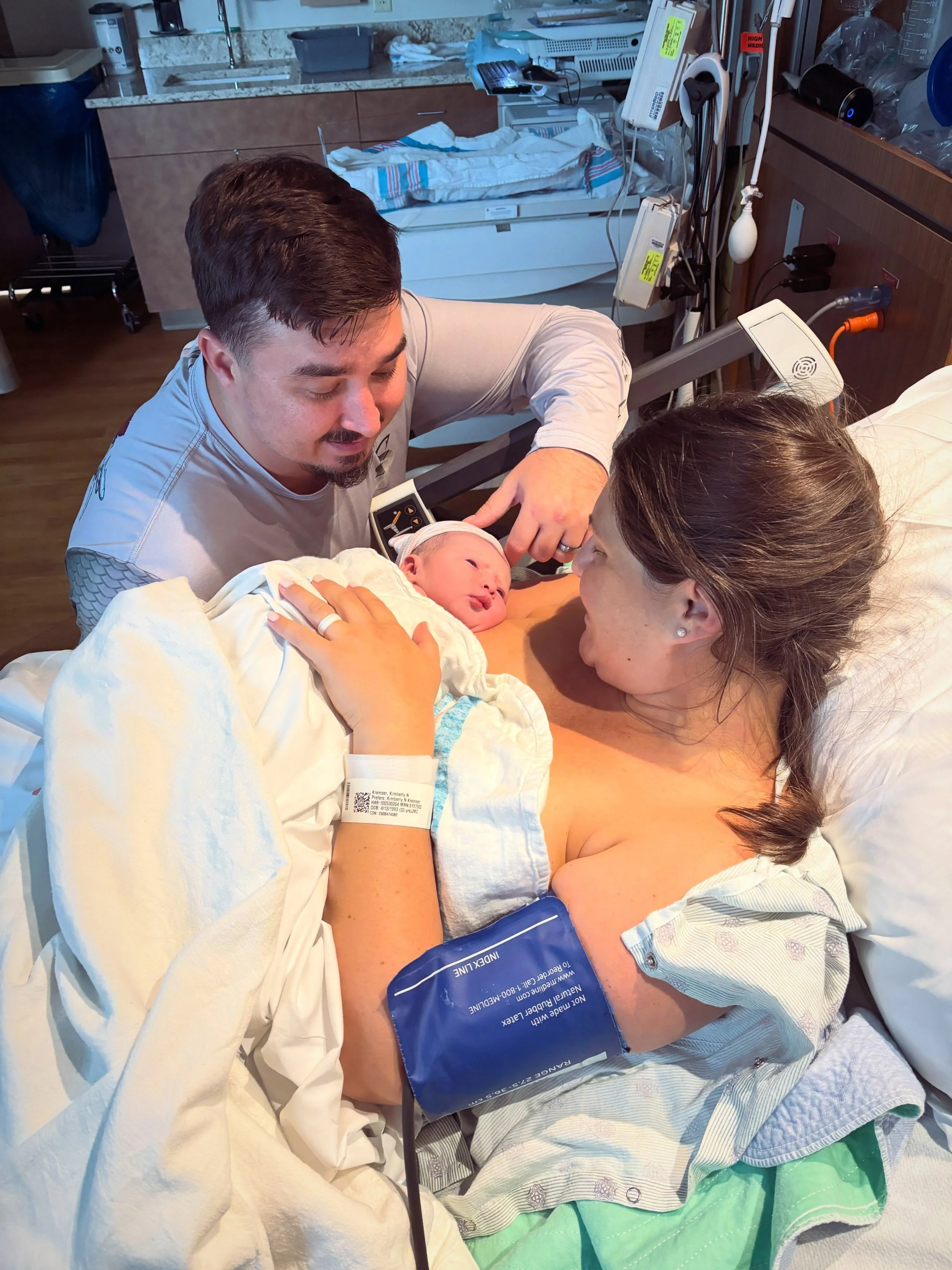 Golden hour ✨

When you can finally just soak in the moment you fought so hard for. Family of three. 

When the baby is born and the room quiets, my job is not yet over. I fade into the background and quietly capture these beautiful first moments. Th