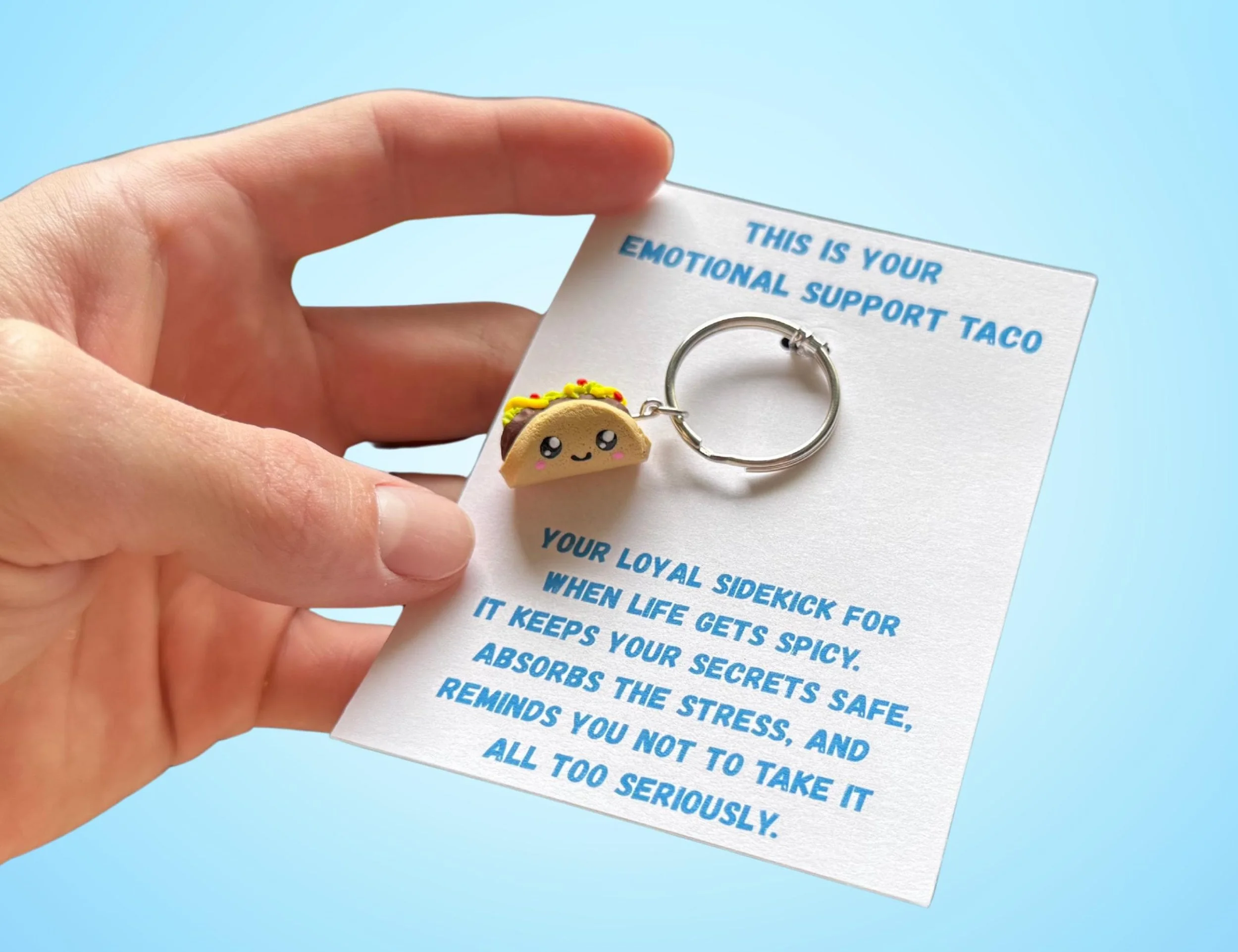 Emotional Support Taco Keychain