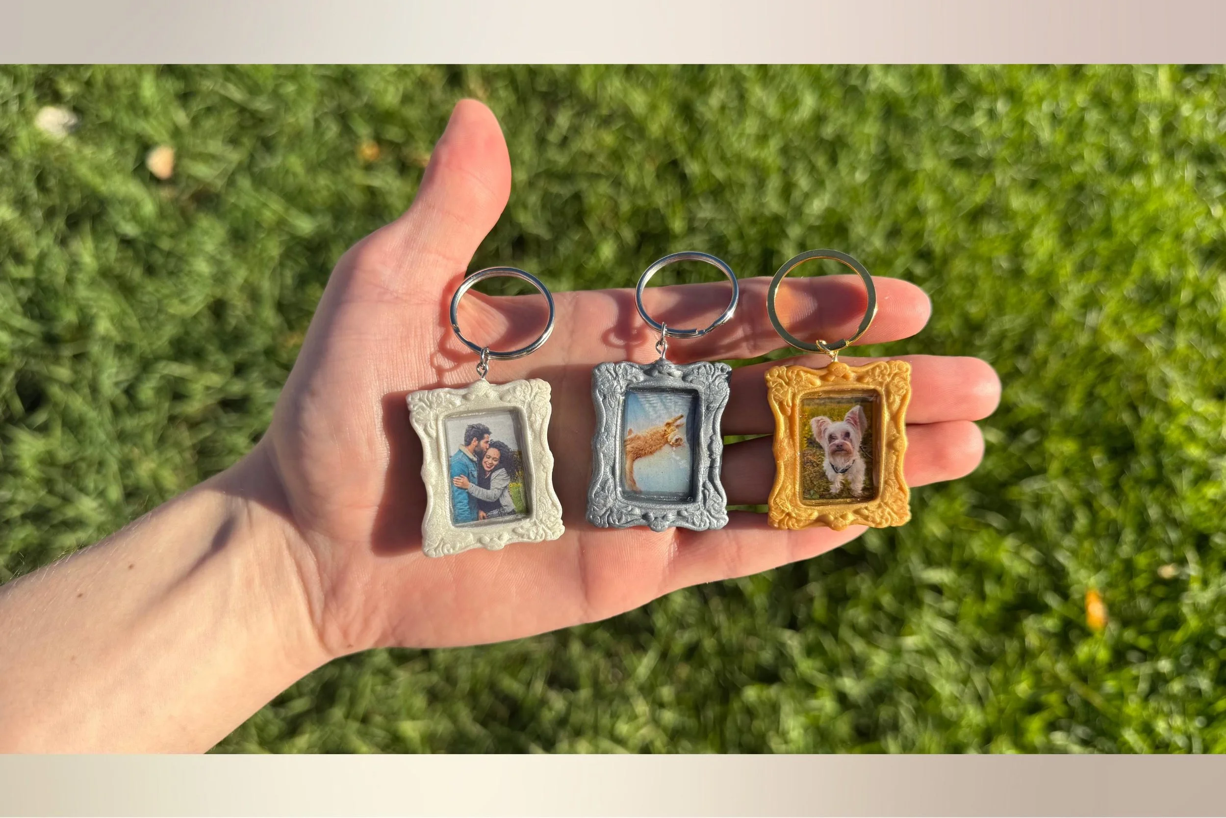 Custom Picture Frame Photo Keychain