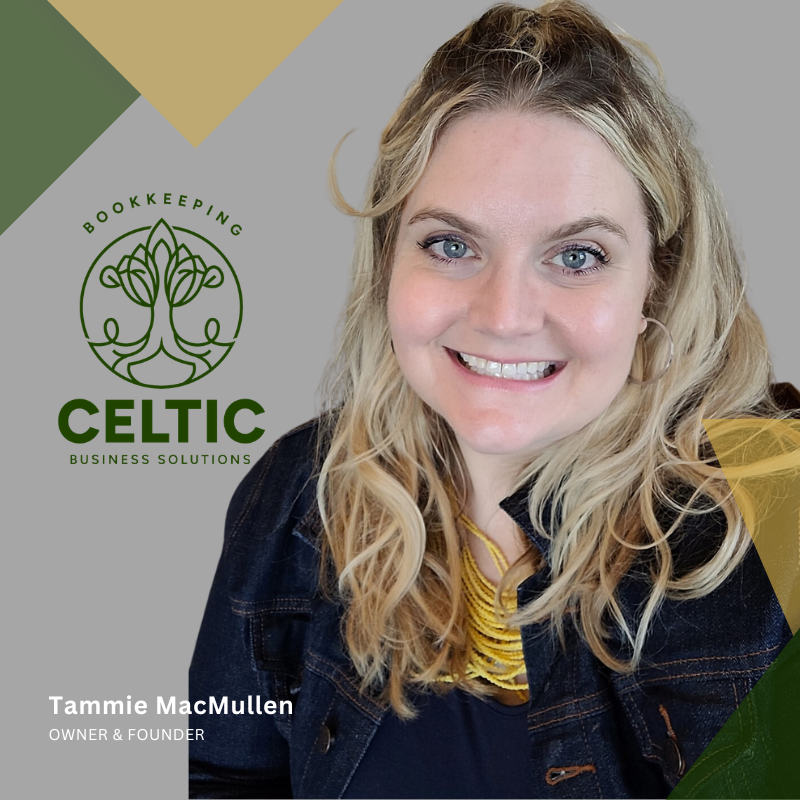 Tammie MacMullen founder of Celtic Business Solutions providing bookkeeping, payroll, and financial services