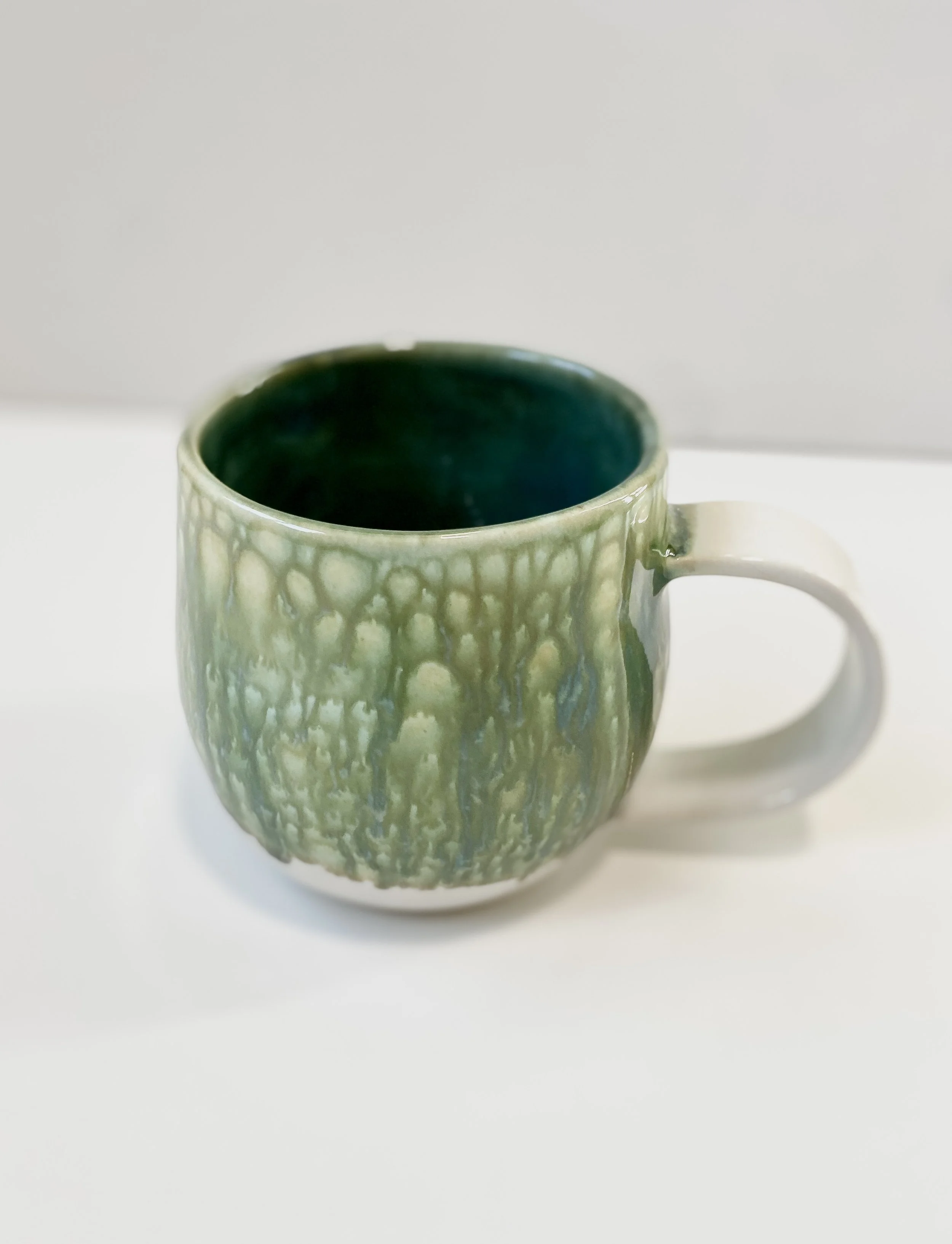 Green rain mug