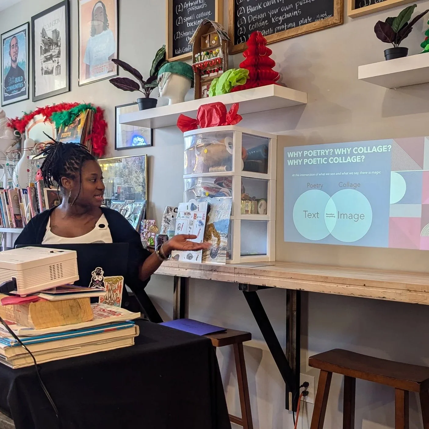 Collaging Poetics Workshop at Artmarkit in Covington, KY