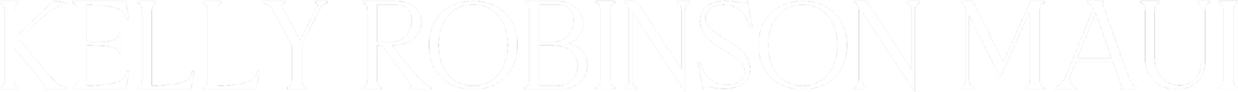 Text that reads 'Kelly Robinson Maui' in large, stylized font.