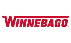 Winnebago logo in red and black.