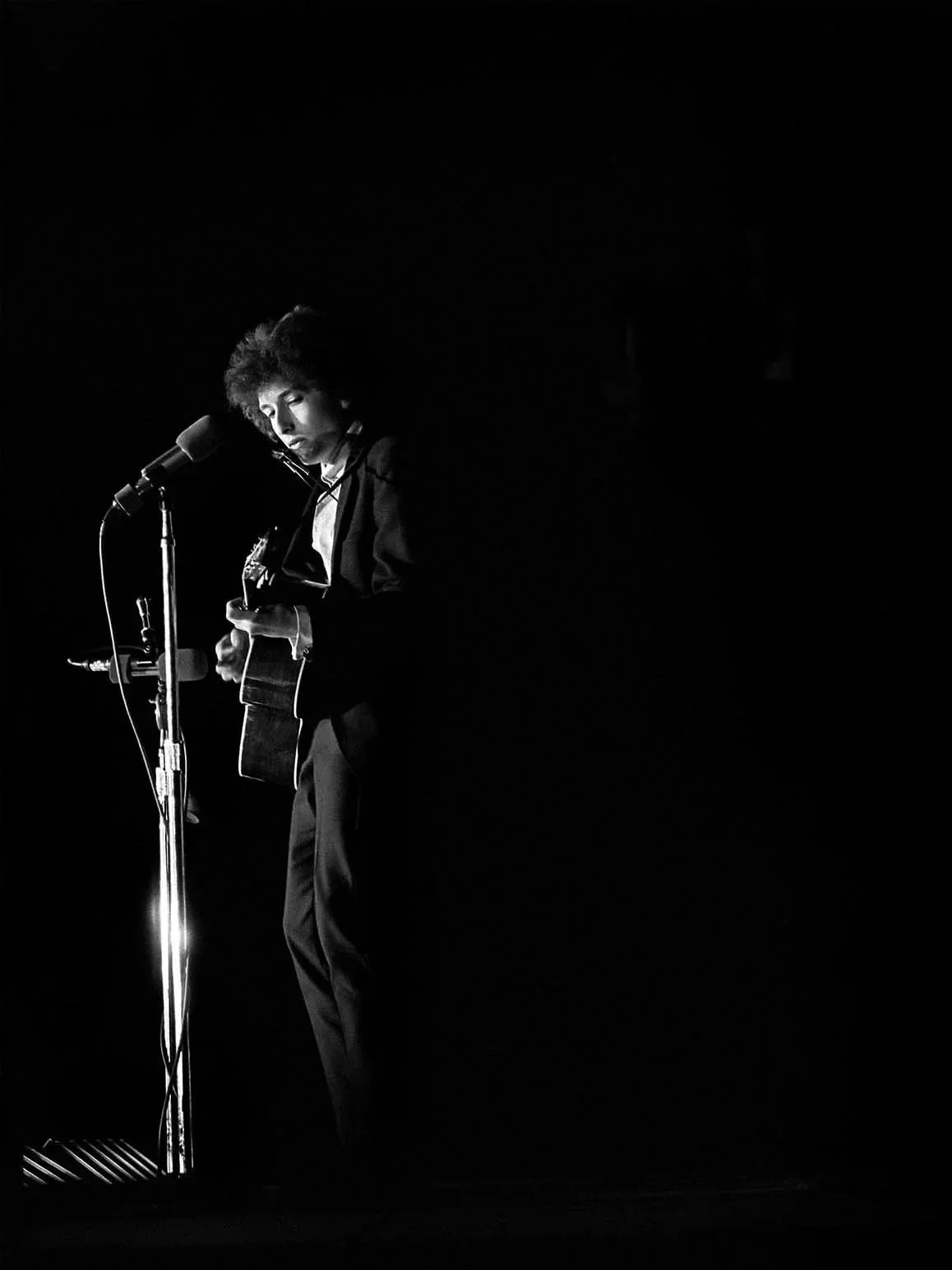 Bob Dylan, Performing at Forest Hills, 1965 (Signed)
