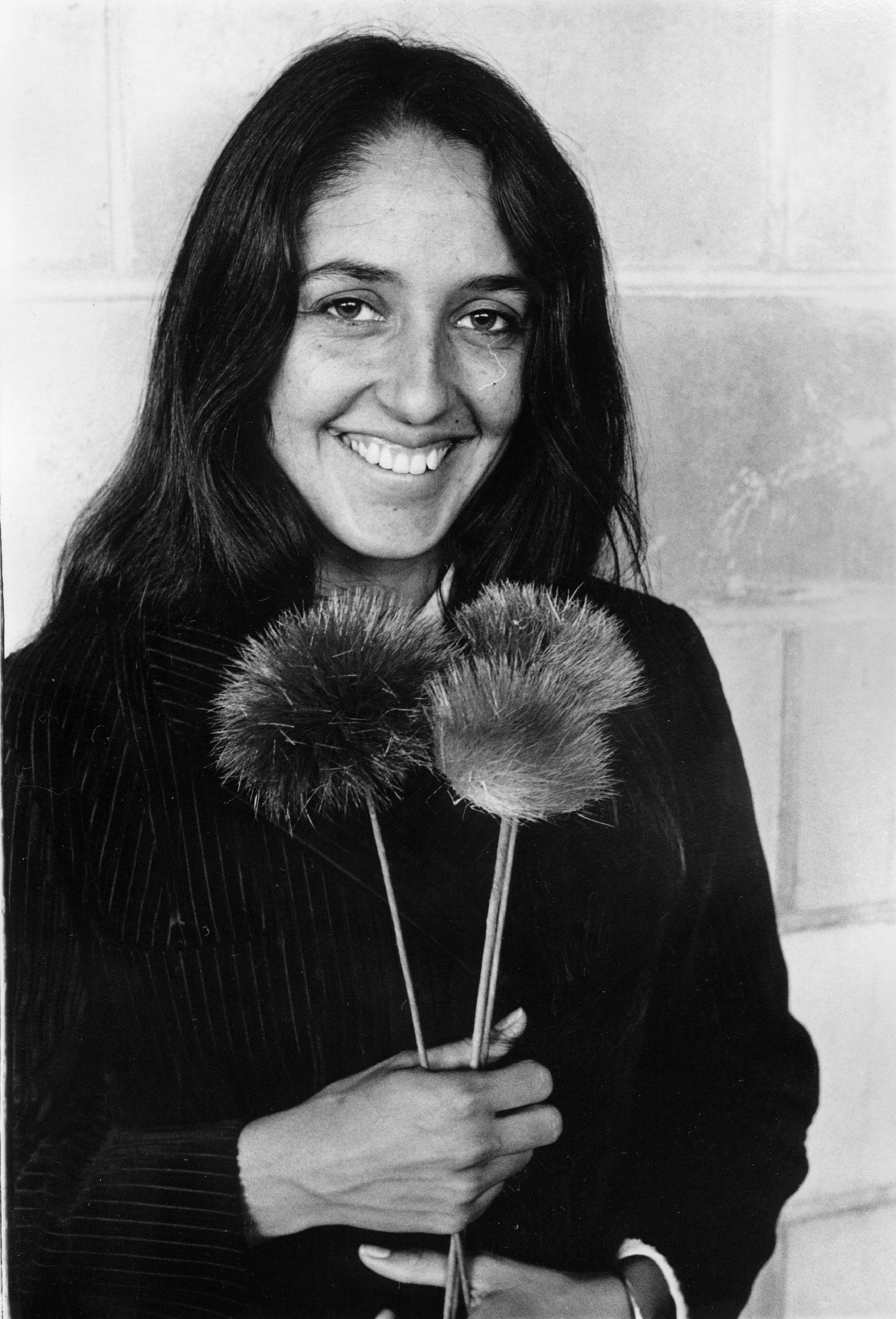 Joan Baez with Flowers, 1964
