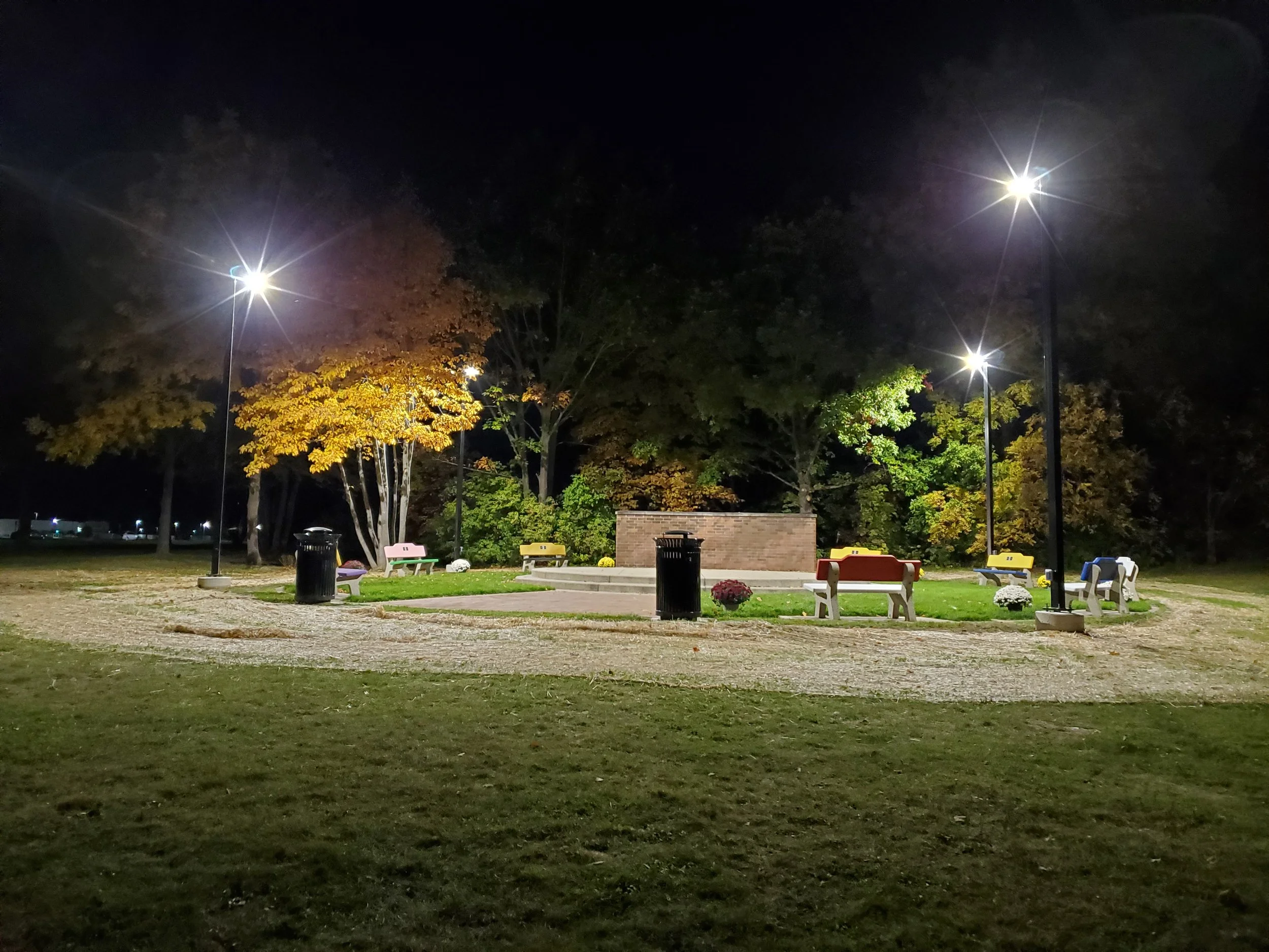 Northern Illinois University Courtyard Lighting Installation