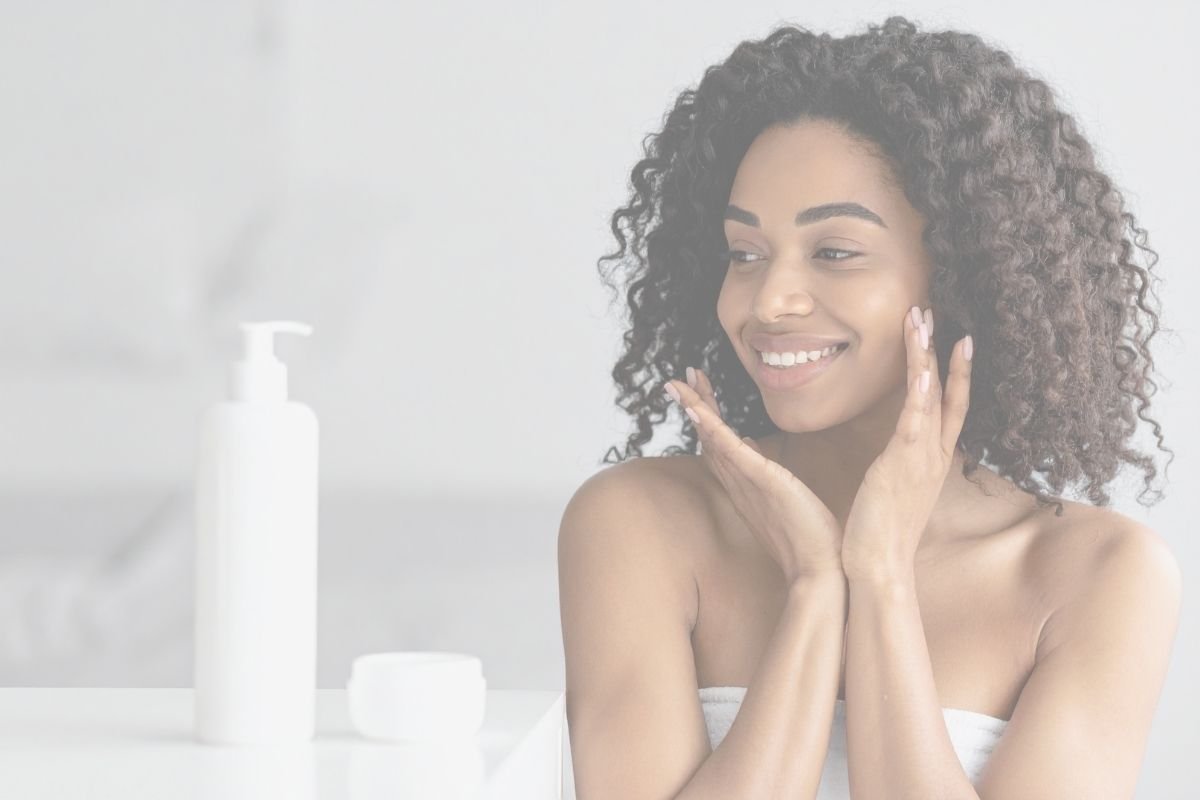 Woman with healthy, glowing skin after professional skincare treatment