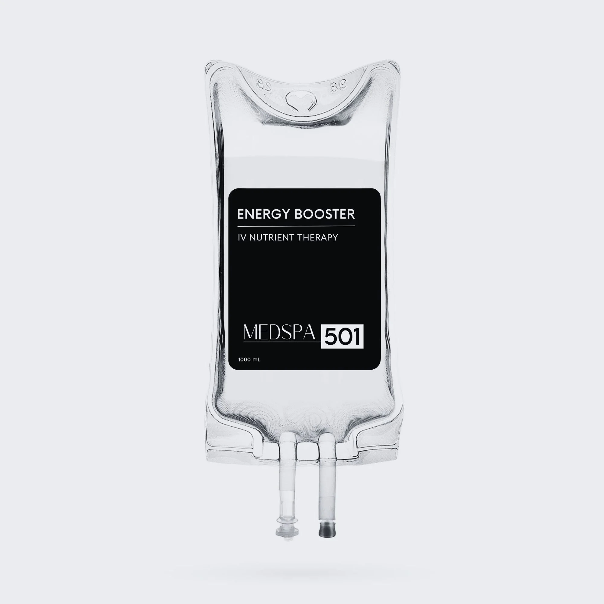 IV drip bag representing IV nutrient therapy for hydration and wellness
