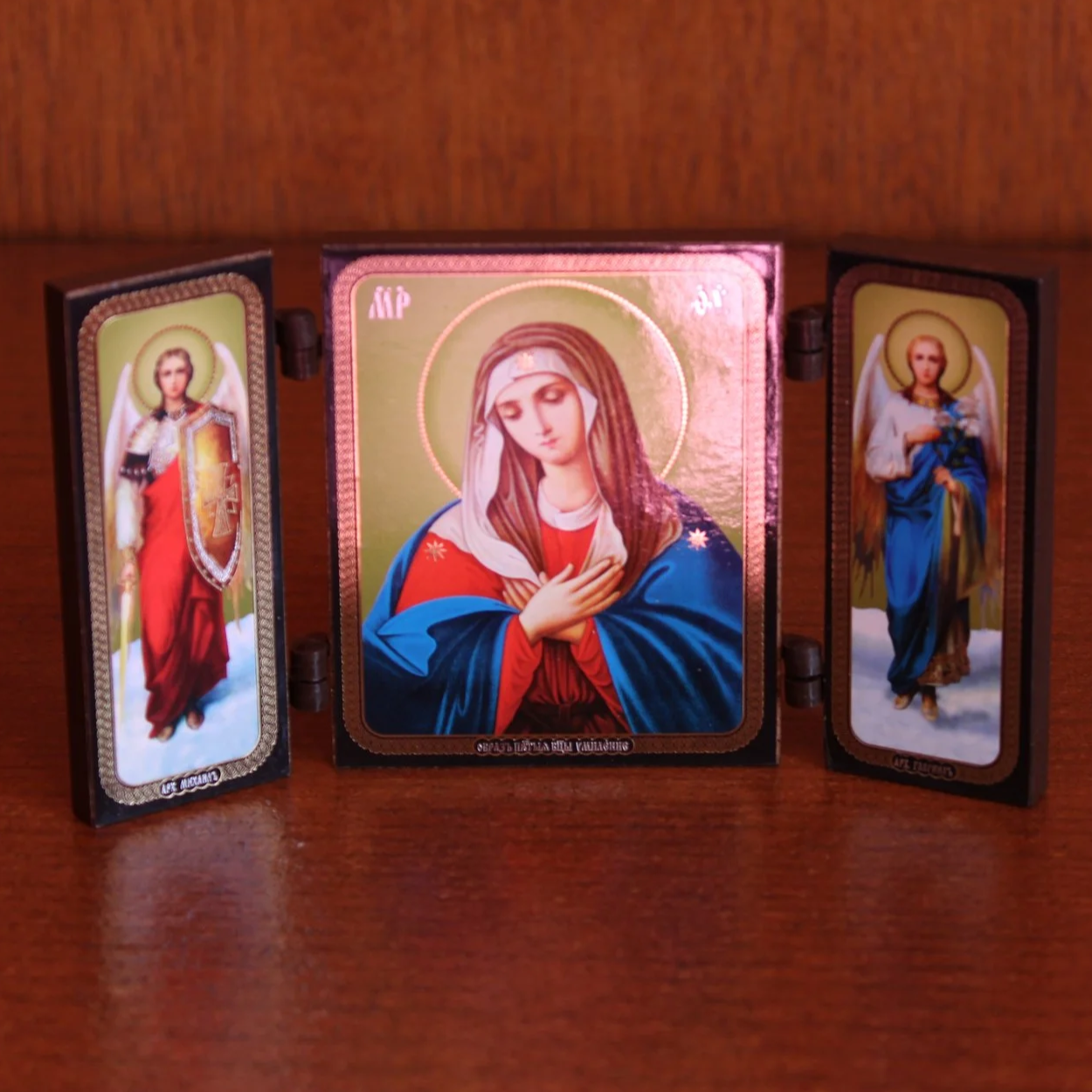 Theotokos and Angels Triptych