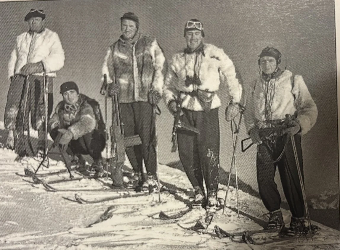 Émile Allais on patrol with the Chasseurs Alpins in the Mont Blanc massif in 1940