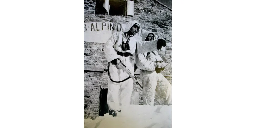 Resistance fighters at the Torino Hut in 1944