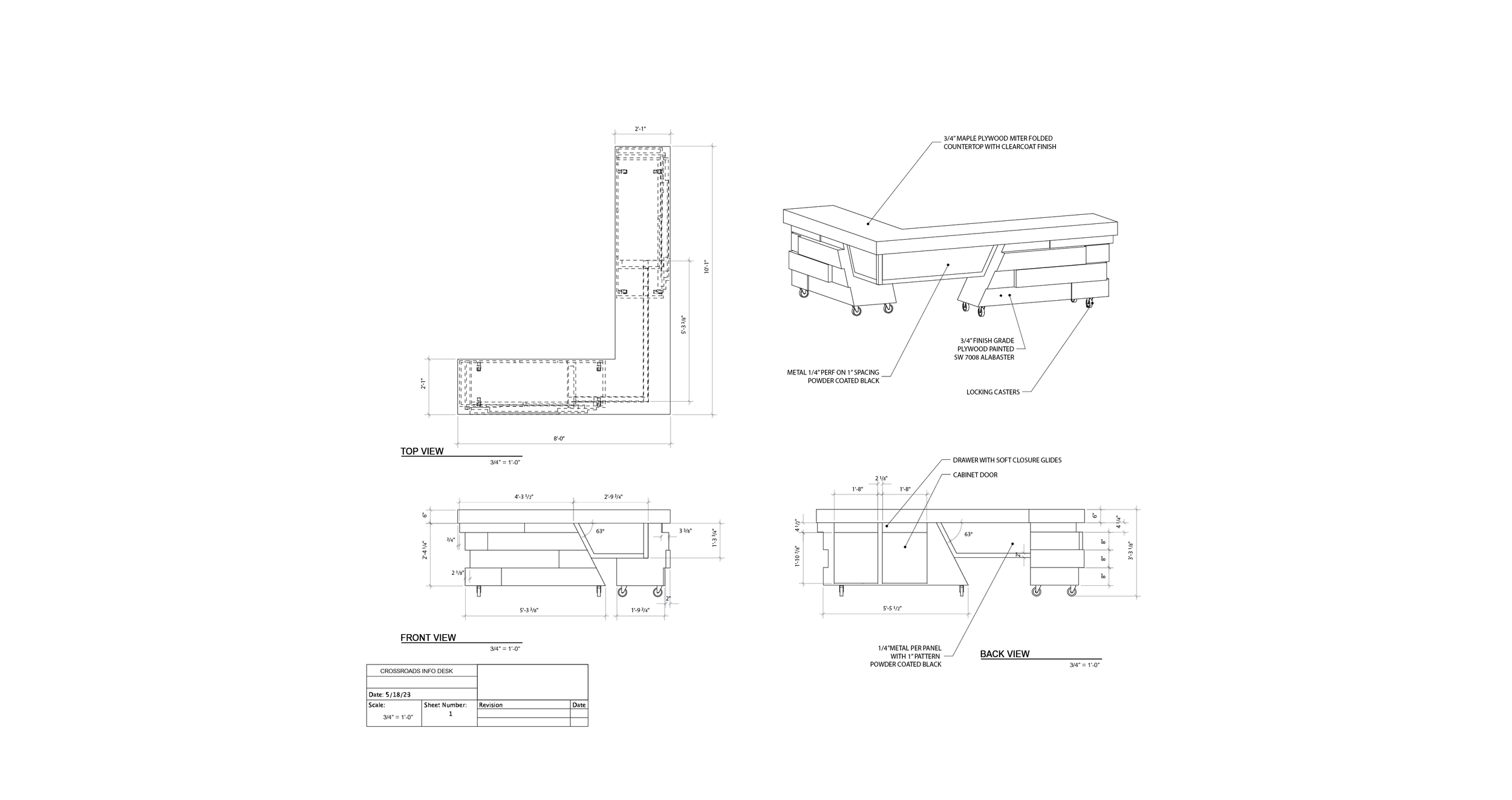 Crossroads Welcome Desk