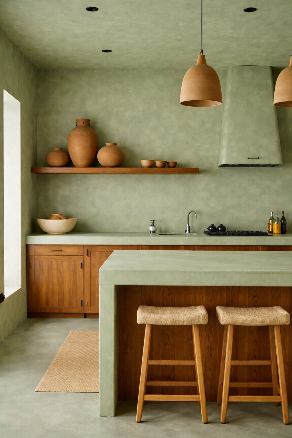 Sage green chukum