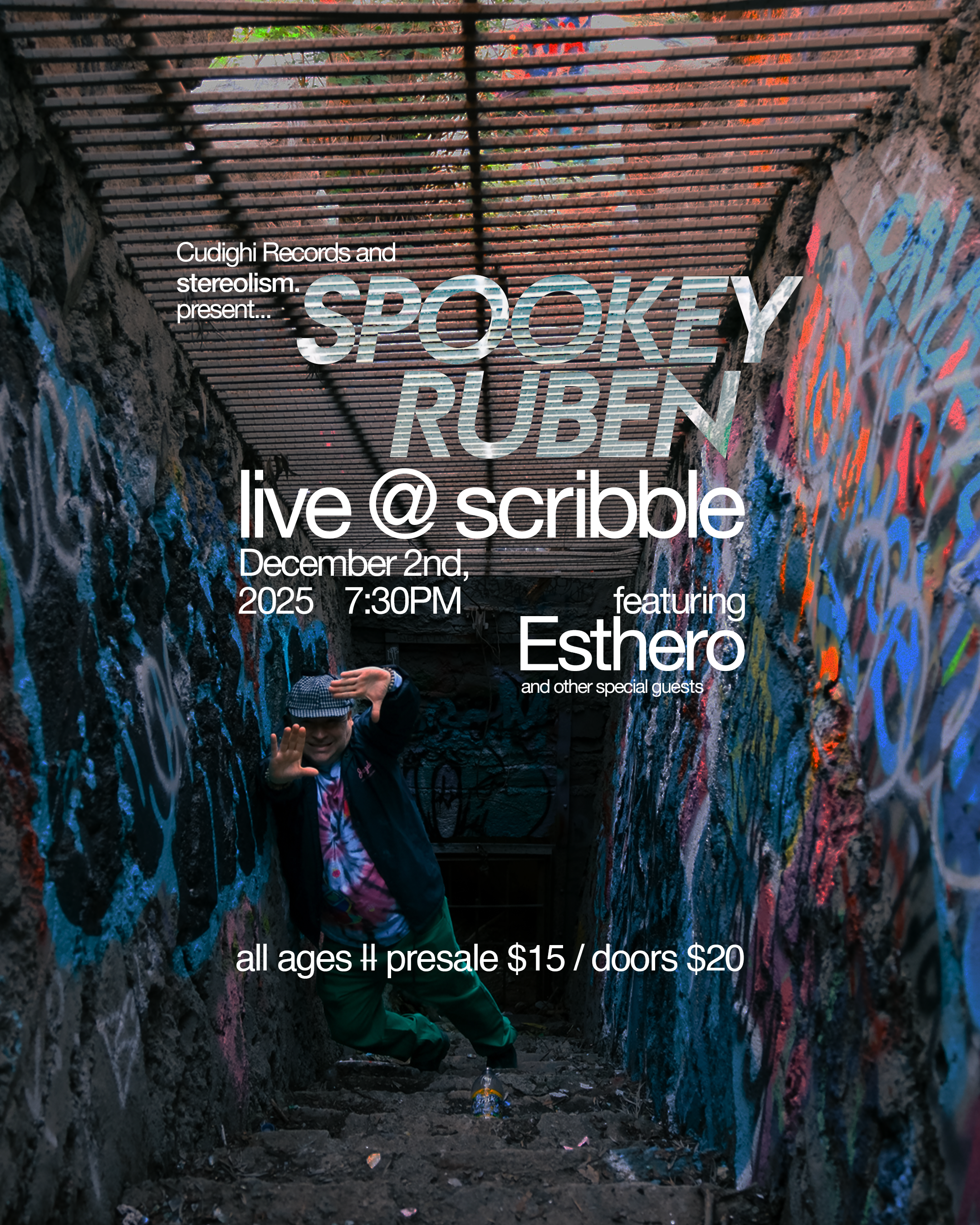 Spookey Ruben - Live Concert Poster