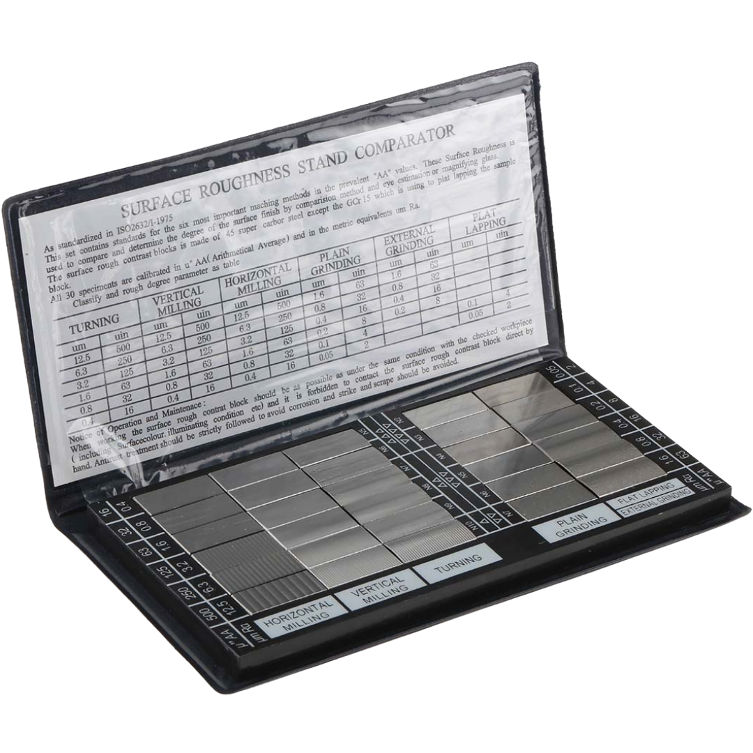 RS PRO 30 piece Surface Roughness Comparator Set