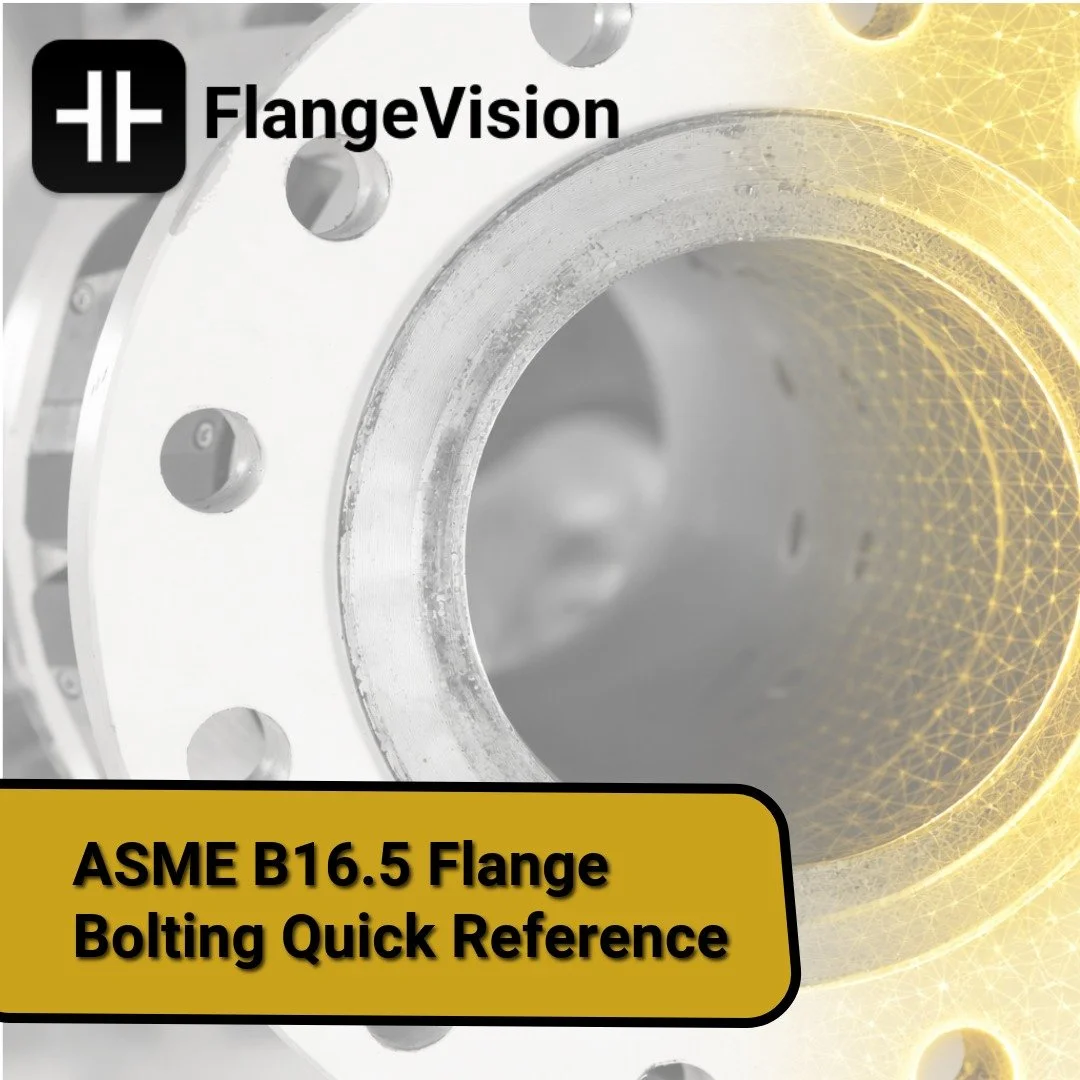 ASME B16.5 Flange Bolting Quick Reference