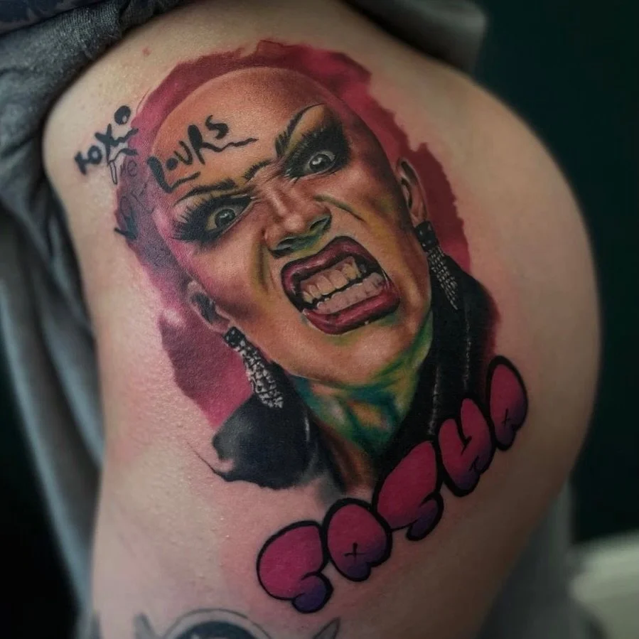 @sashavelour portrait done for @thetattootemptress 

Done using @inkjecta @inkjectapro @quantum_ink_uk @mothtattoosupplies @butterluxe_uk @killerinktattoo @fraktaltattoosolutions @tattooarmourpro 

#sashavalour #dragqueens #portraittattoo #colorportr