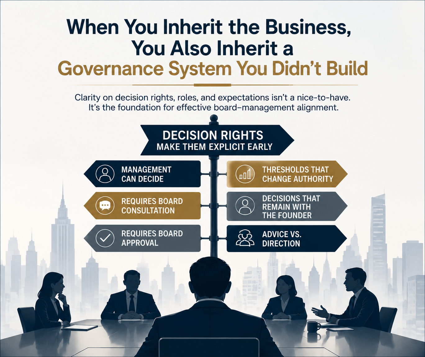 When You Inherit the Business, You Also Inherit a Governance System You Didn't Build.