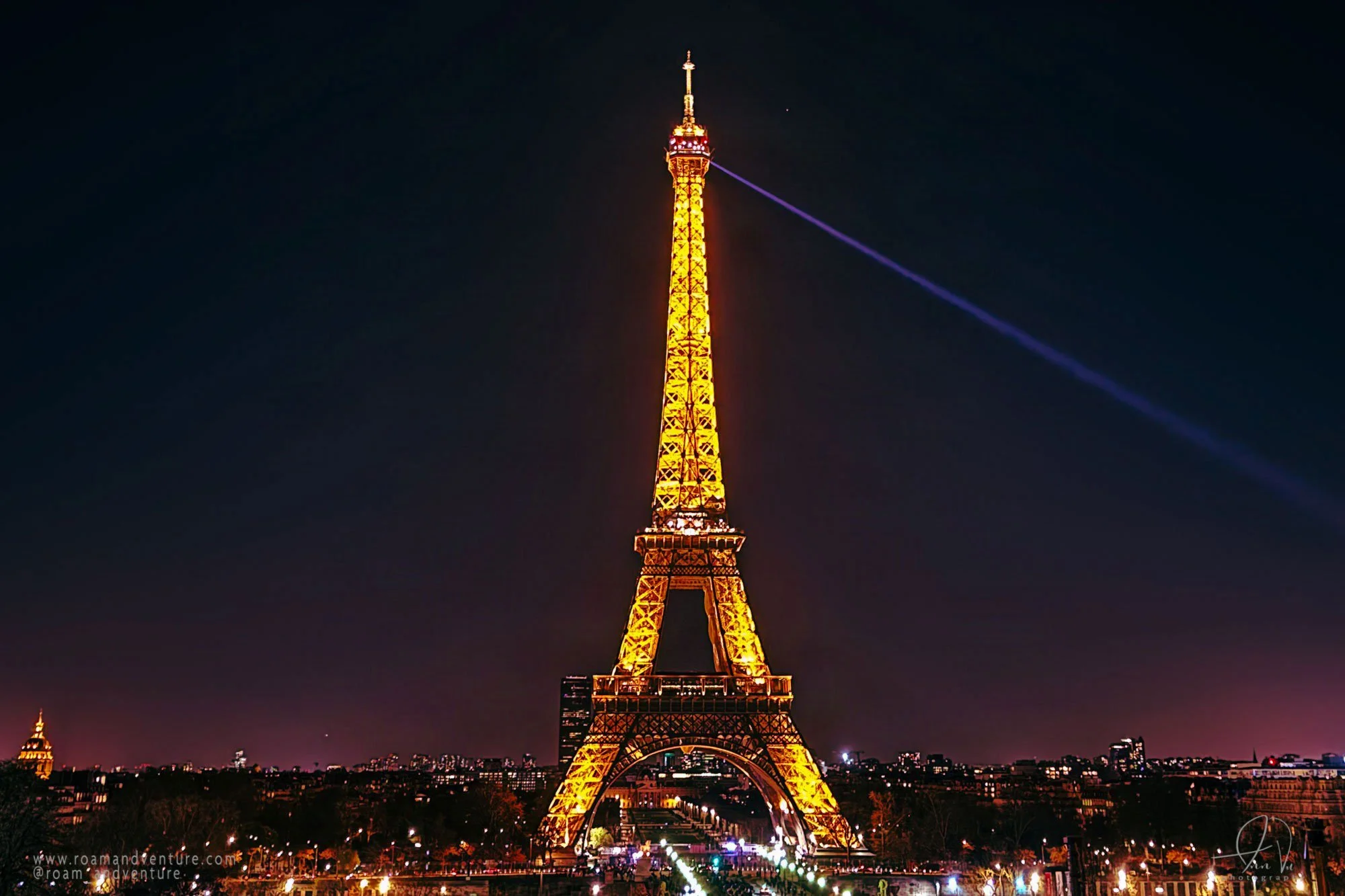 paris eiffel tower europe one day in paris roamandventure.com city nights paris