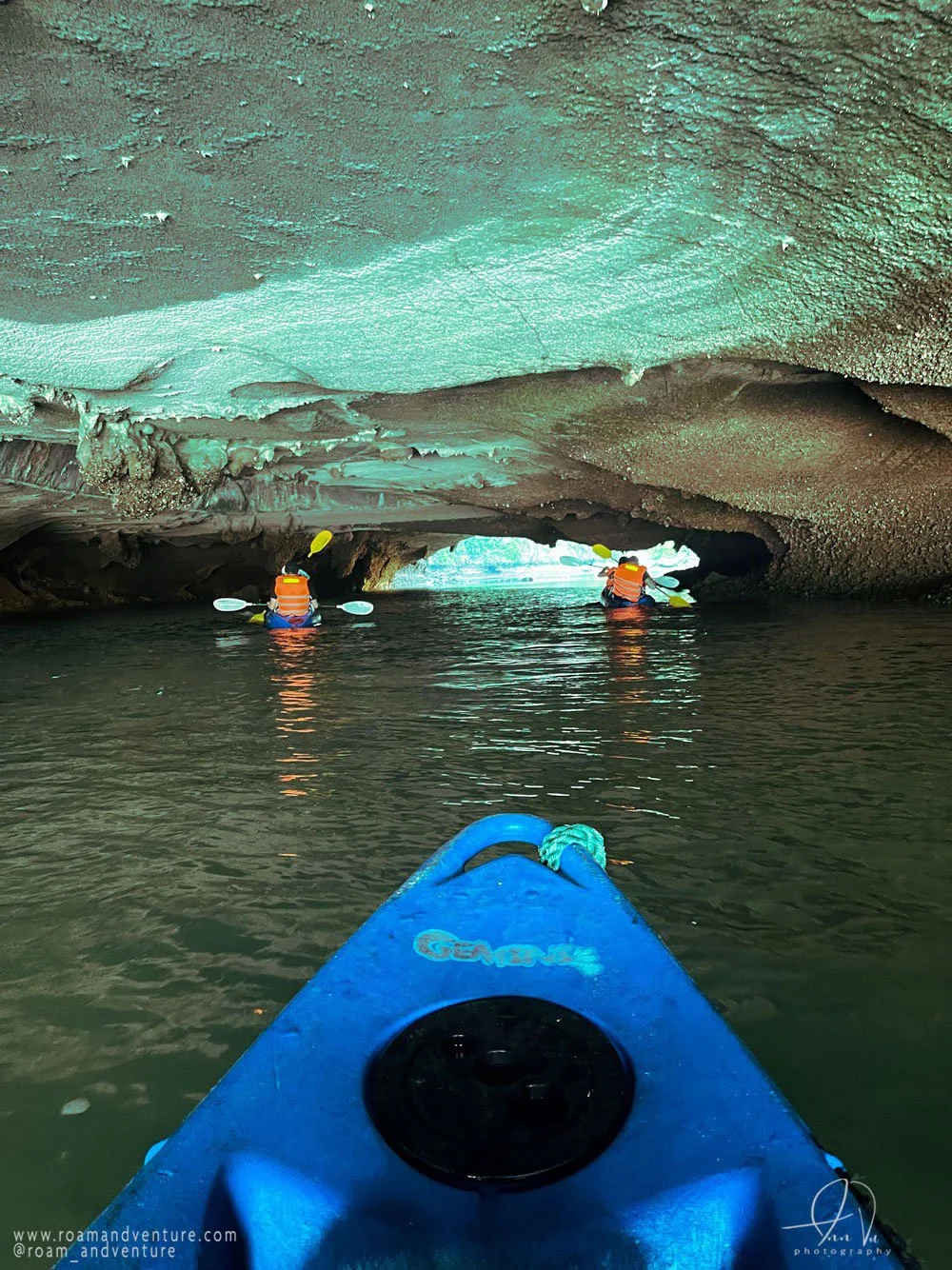 roamandventure travel kayak halong bay vietmam cove