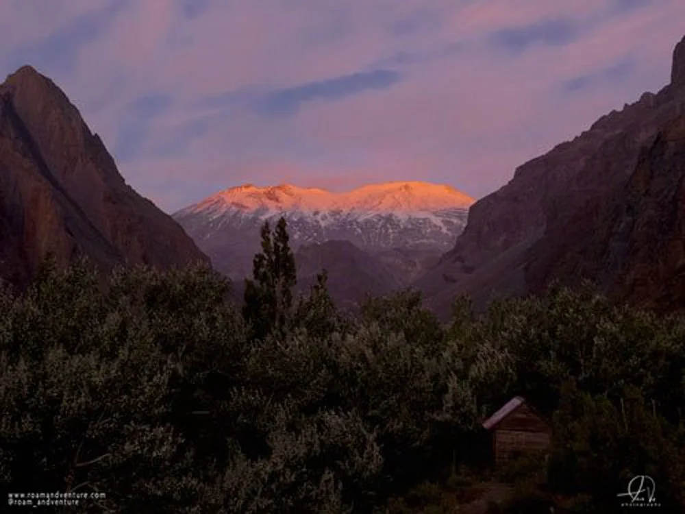 roamandventure travel chile andes mountain sunset