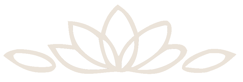 Line art of a lotus flower with petals and leaves